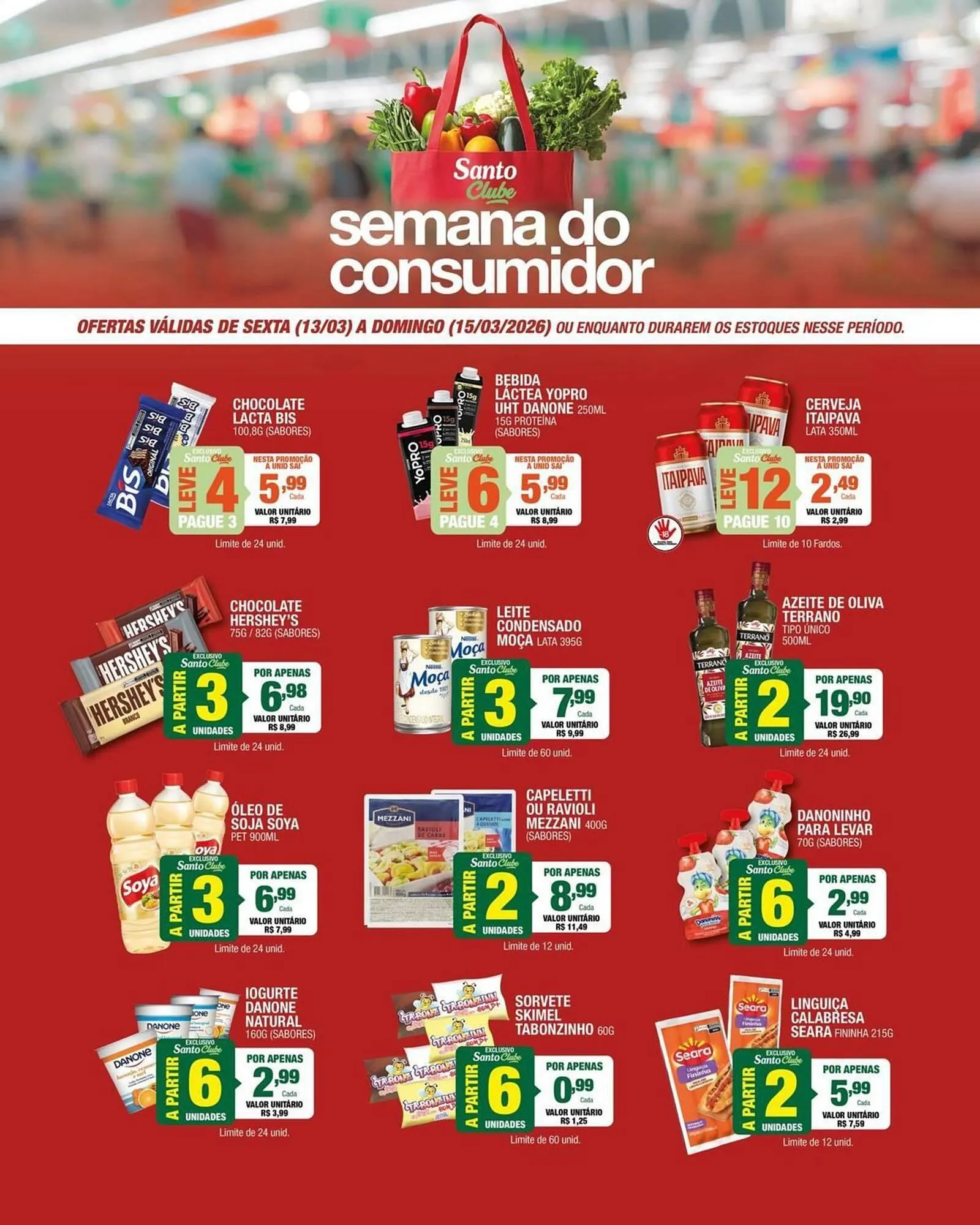 Encarte de Catálogo Santo Supermercados 13 de março até 15 de março 2026 - Pagina 2