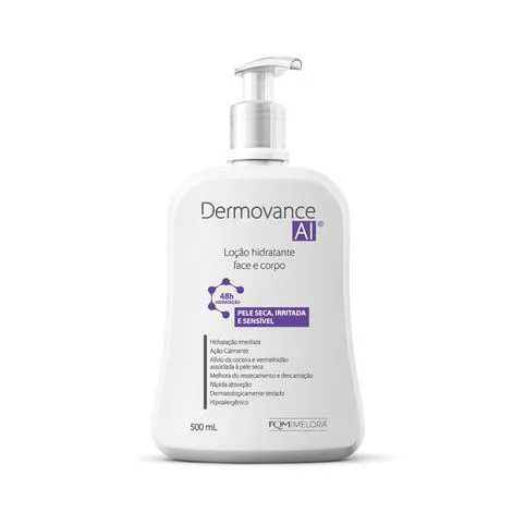 Loção Hidratante Corporal e Facial Dermovance AI 500ml