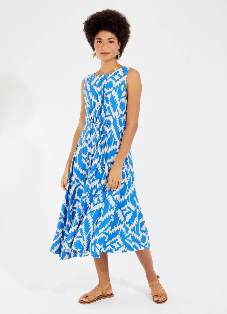 Vestido midi estampado rissani