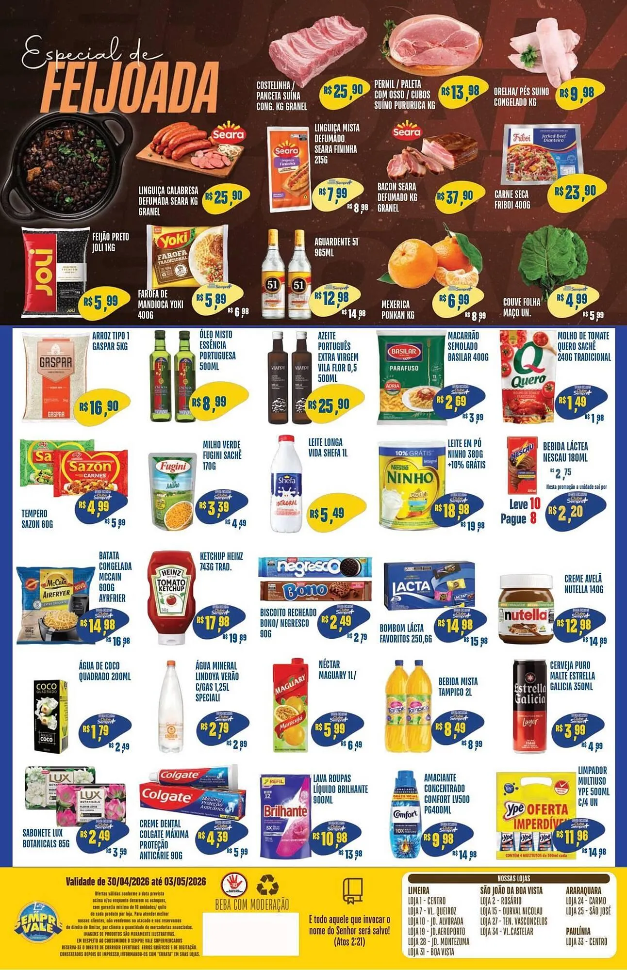 Encarte de Catálogo Sempre Vale Supermercados 30 de abril até 3 de maio 2026 - Pagina 2