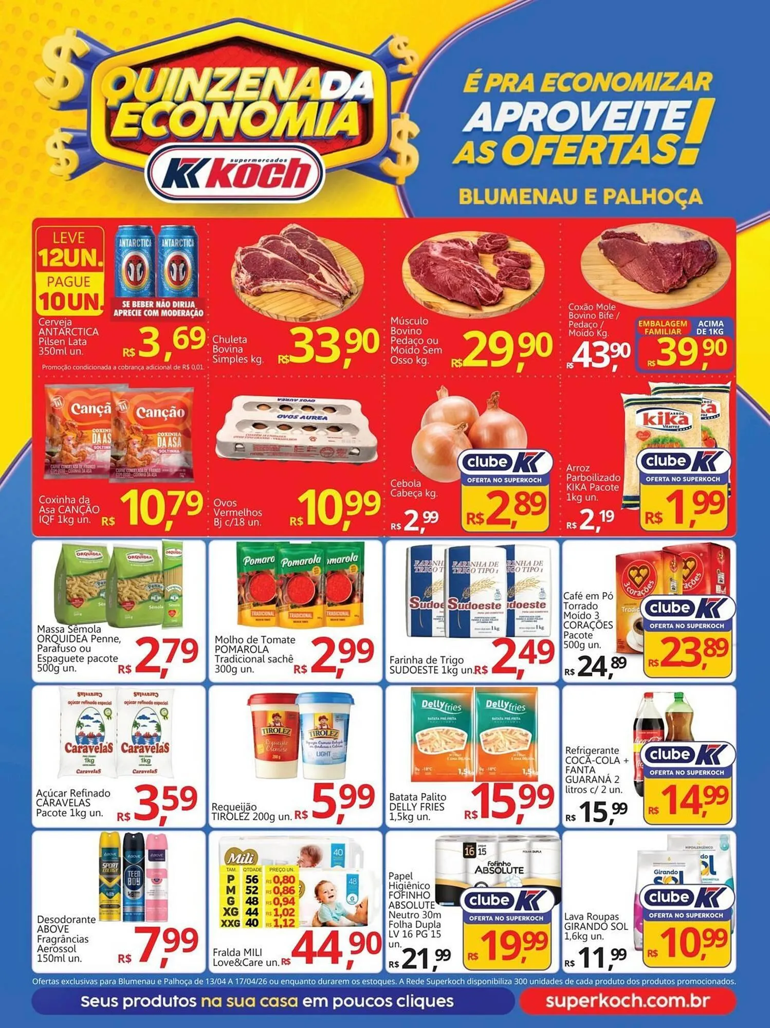 Encarte de Catálogo Supermercados Koch 13 de abril até 17 de abril 2026 - Pagina 1