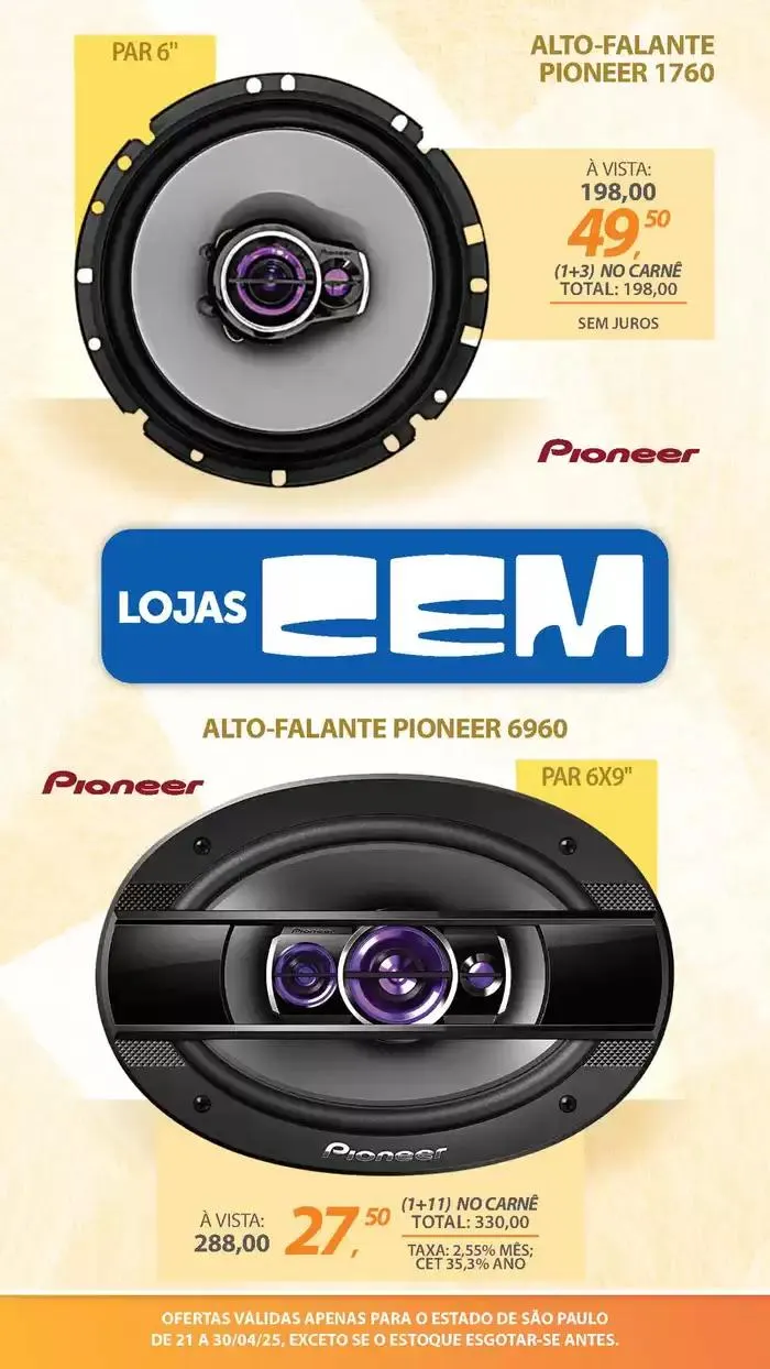 Encarte de Encarte Lojas Cem 18 de abril até 30 de abril 2025 - Pagina 47