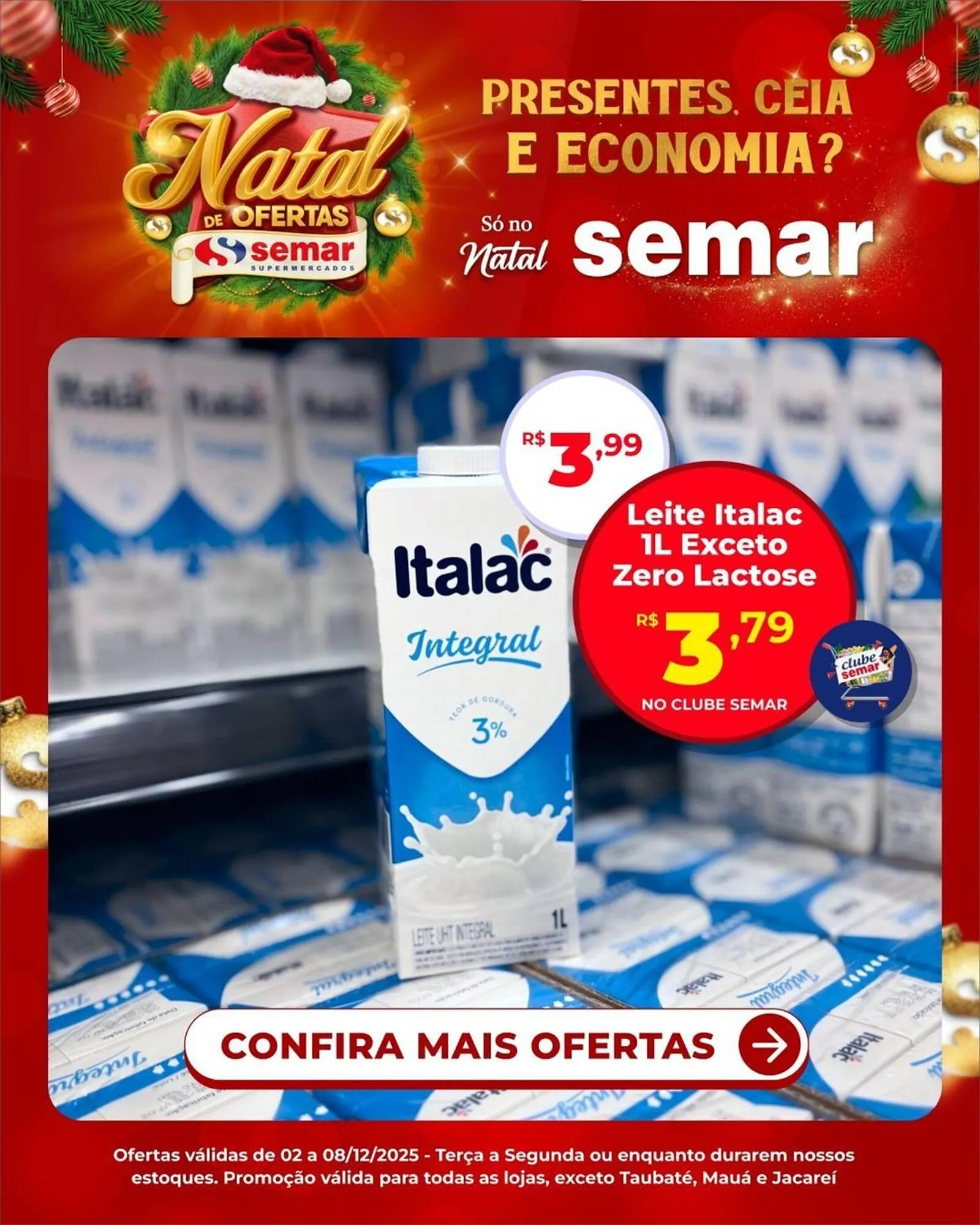 Encarte de Folheto Semar Supermercado 2 de dezembro até 8 de dezembro 2025 - Pagina 1