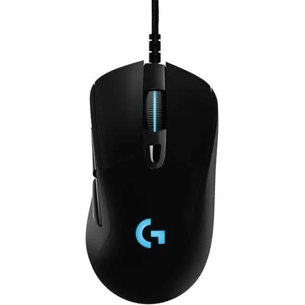 Mouse Gamer Logitech G403 HERO com RGB LIGHTSYNC, 6 Botões Programáveis, Ajuste de Peso e Sensor HERO 25K CX 1 UN
