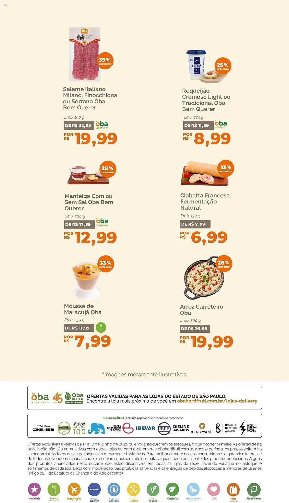 Encarte de Catálogo Oba Hortifruti 17 de junho até 19 de junho 2025 - Pagina 6