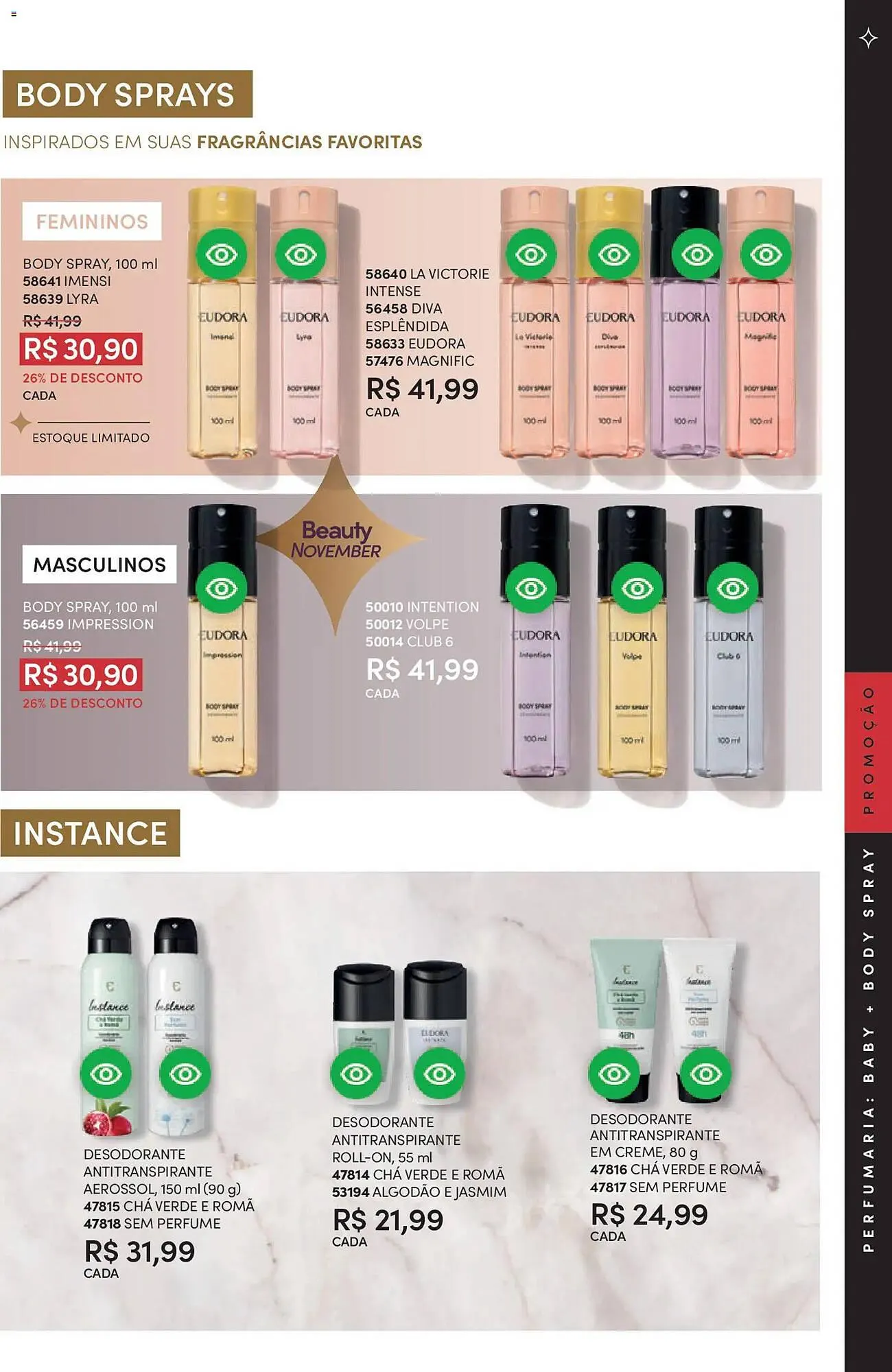 Encarte de Catálogo Eudora 29 de outubro até 27 de novembro 2025 - Pagina 60