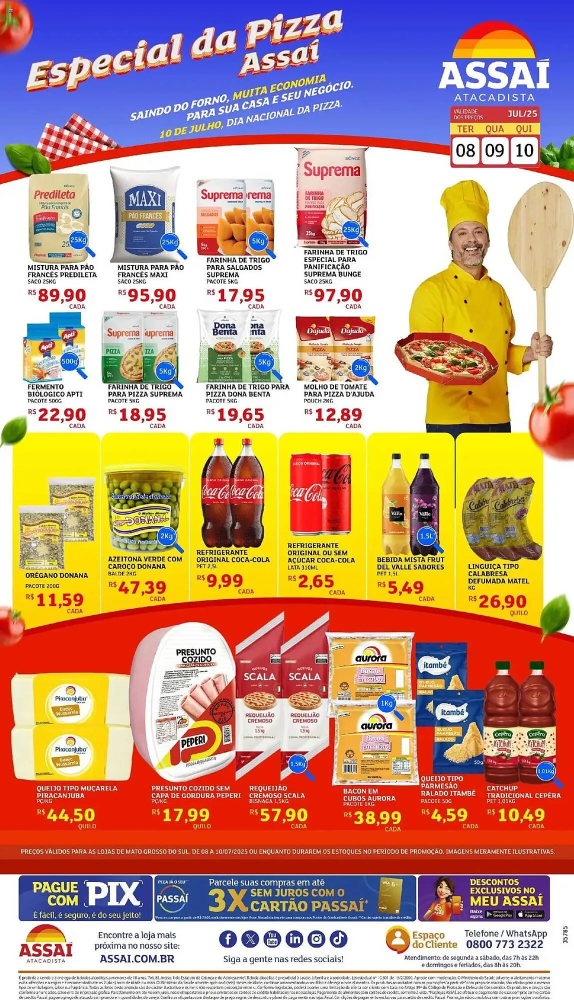 Encarte de Catálogo Assaí Atacadista 8 de julho até 11 de julho 2025 - Pagina 1