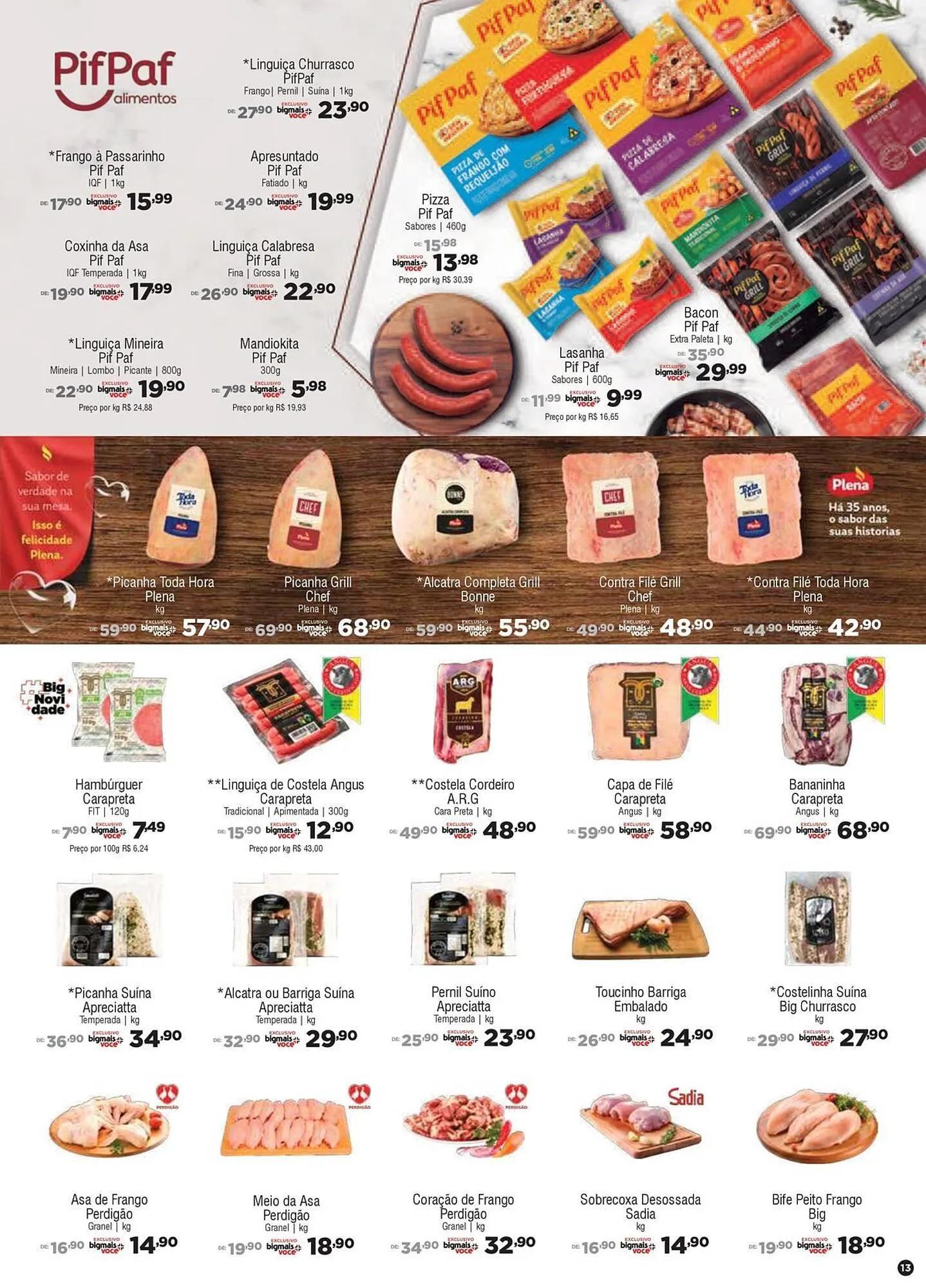 Encarte de Catálogo Big Mais Supermercados 25 de agosto até 7 de dezembro 2025 - Pagina 13