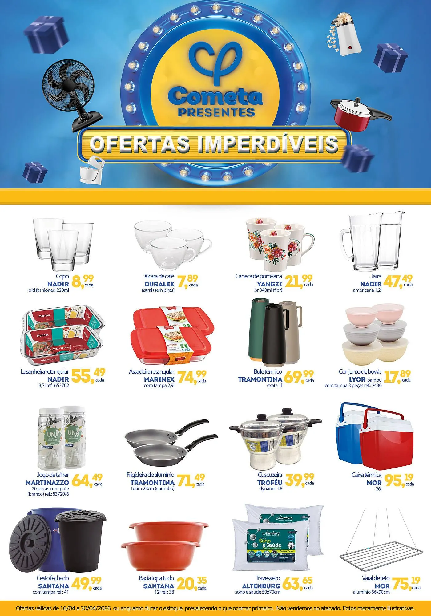 Encarte de Encarte Cometa Supermercados 16 de abril até 30 de abril 2026 - Pagina 1