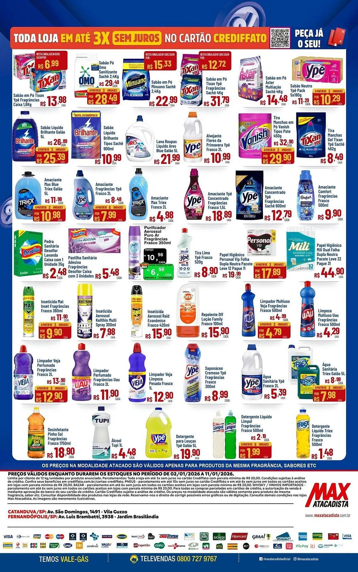 Encarte de Encarte Max Atacadista 5 de janeiro até 11 de janeiro 2026 - Pagina 1