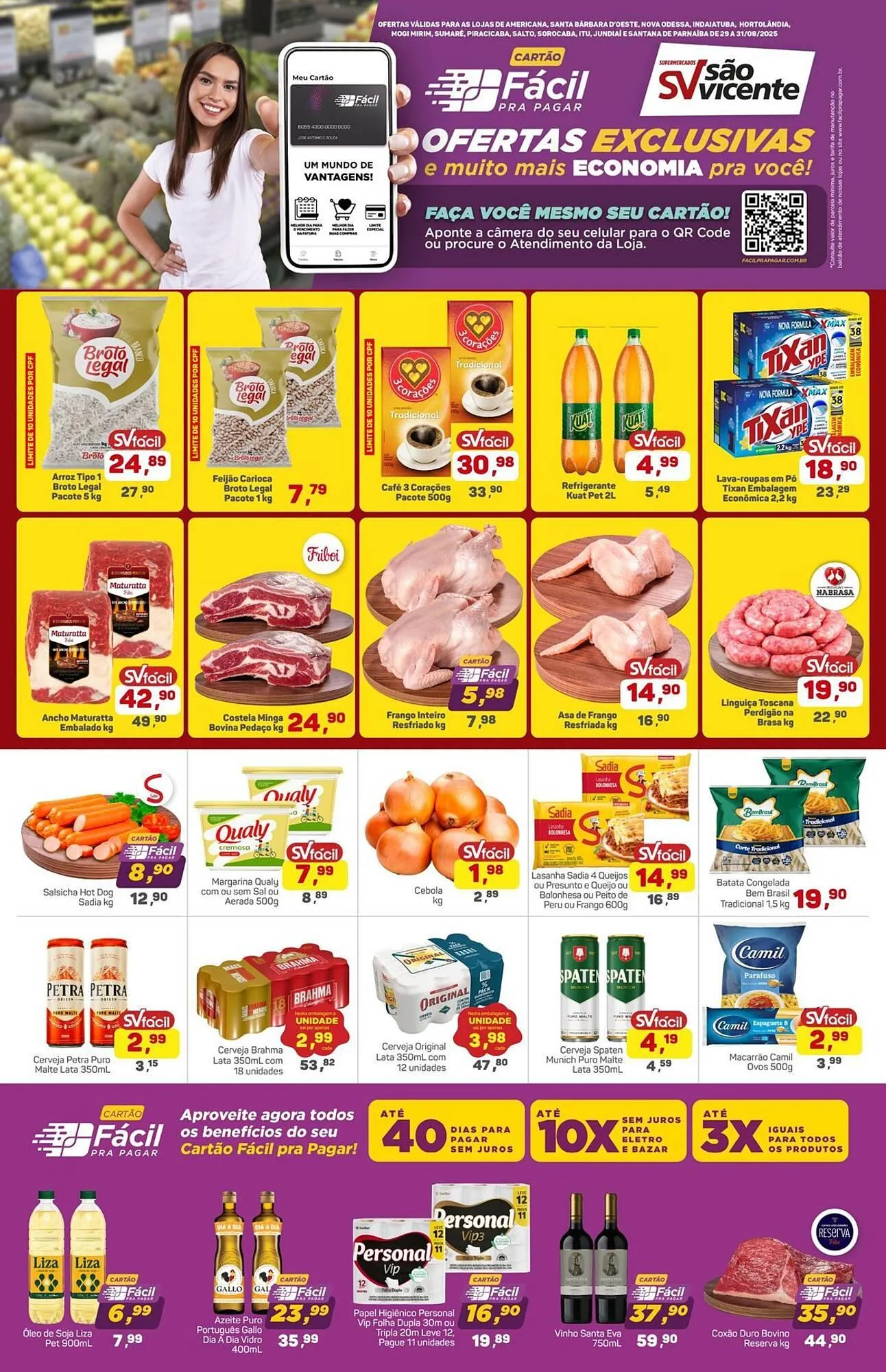 Encarte de Catálogo Supermercados São Vicente 29 de agosto até 31 de agosto 2025 - Pagina 1
