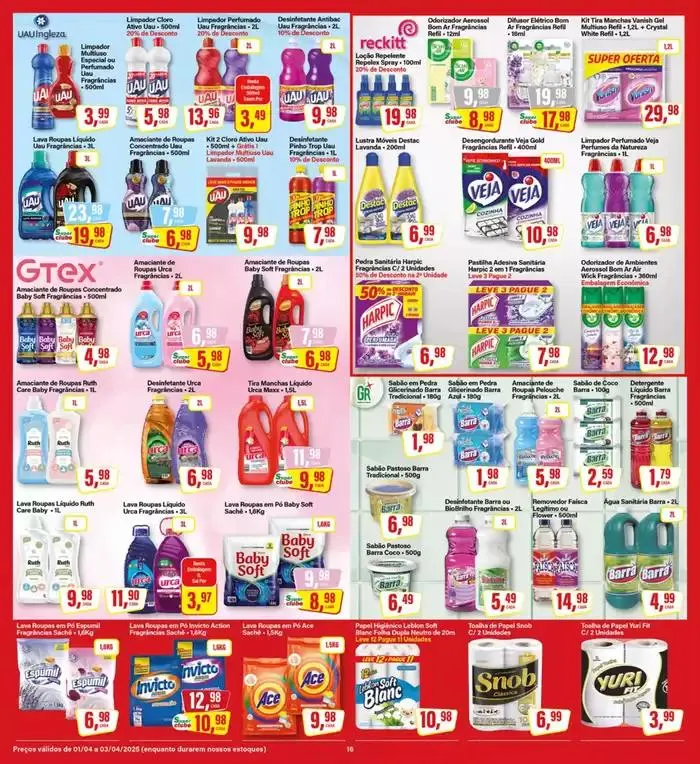 Encarte de Ofertas especiais atraentes para todos 1 de abril até 3 de abril 2025 - Pagina 16