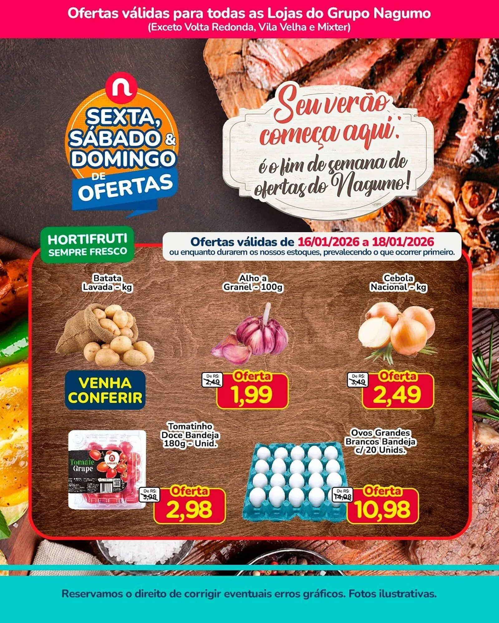 Encarte de Folheto Nagumo 16 de janeiro até 18 de janeiro 2026 - Pagina 1