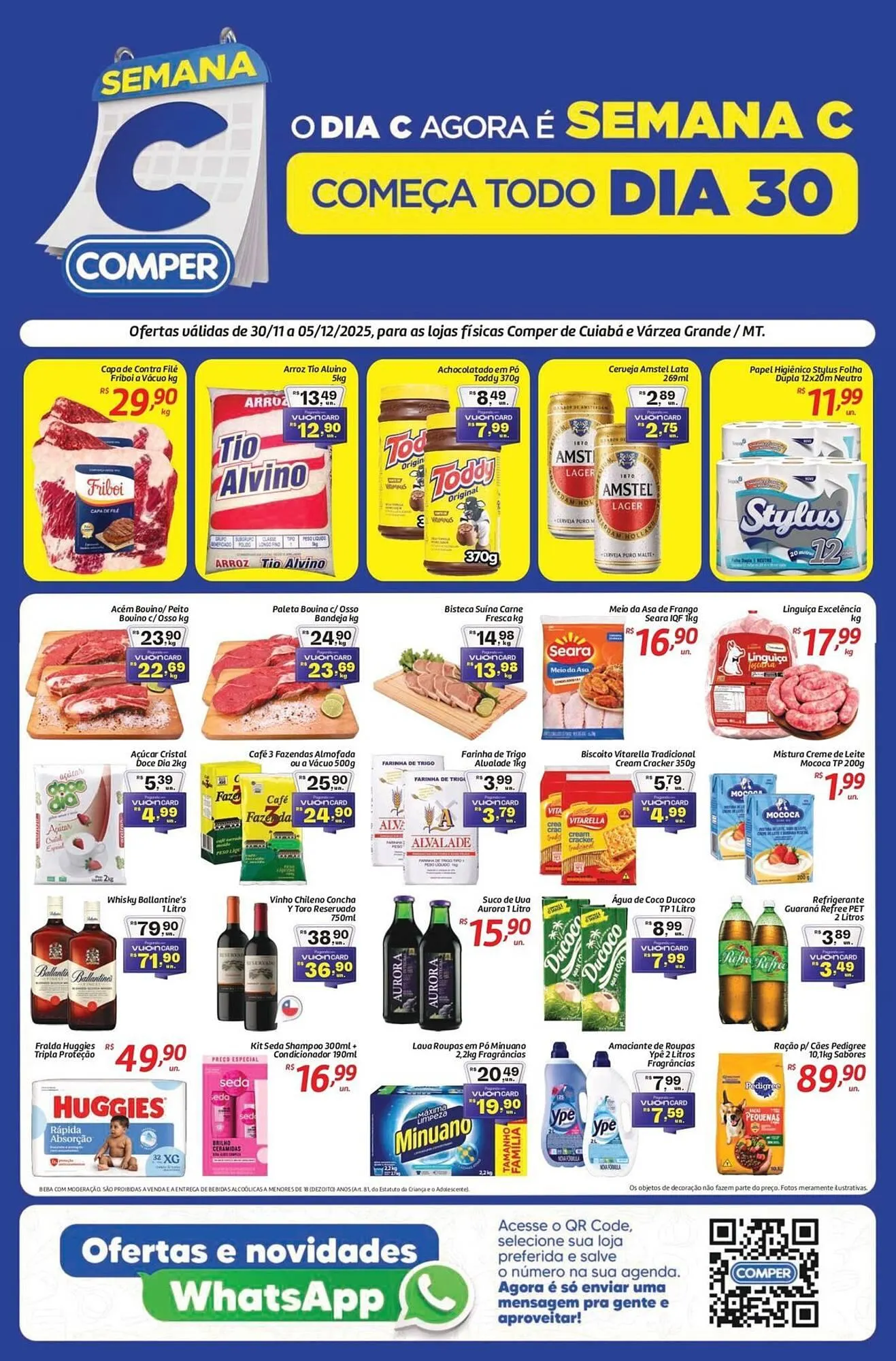Encarte de Folheto Comper 1 de dezembro até 5 de dezembro 2025 - Pagina 1