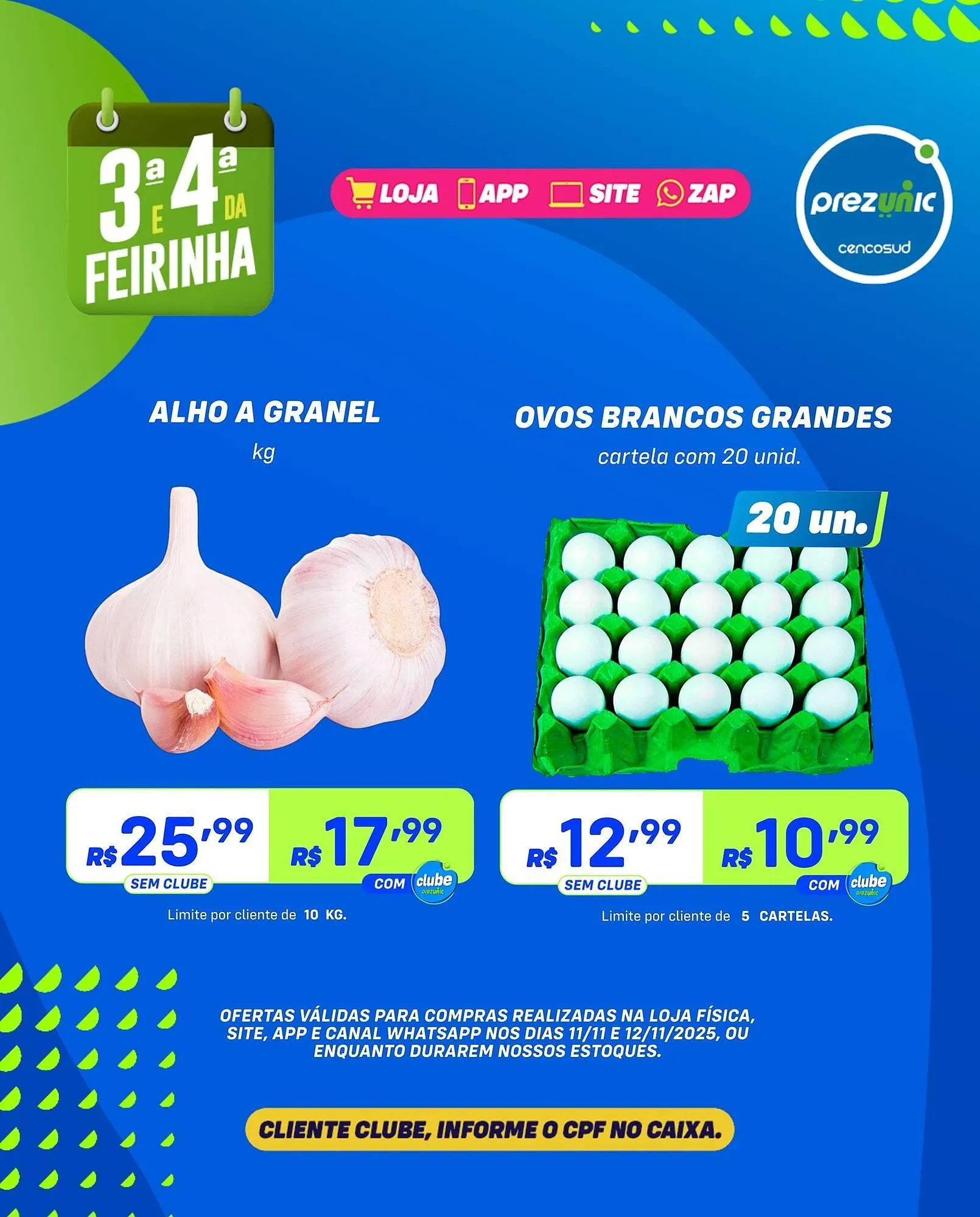 Encarte de Encarte Prezunic 11 de novembro até 12 de novembro 2025 - Pagina 1