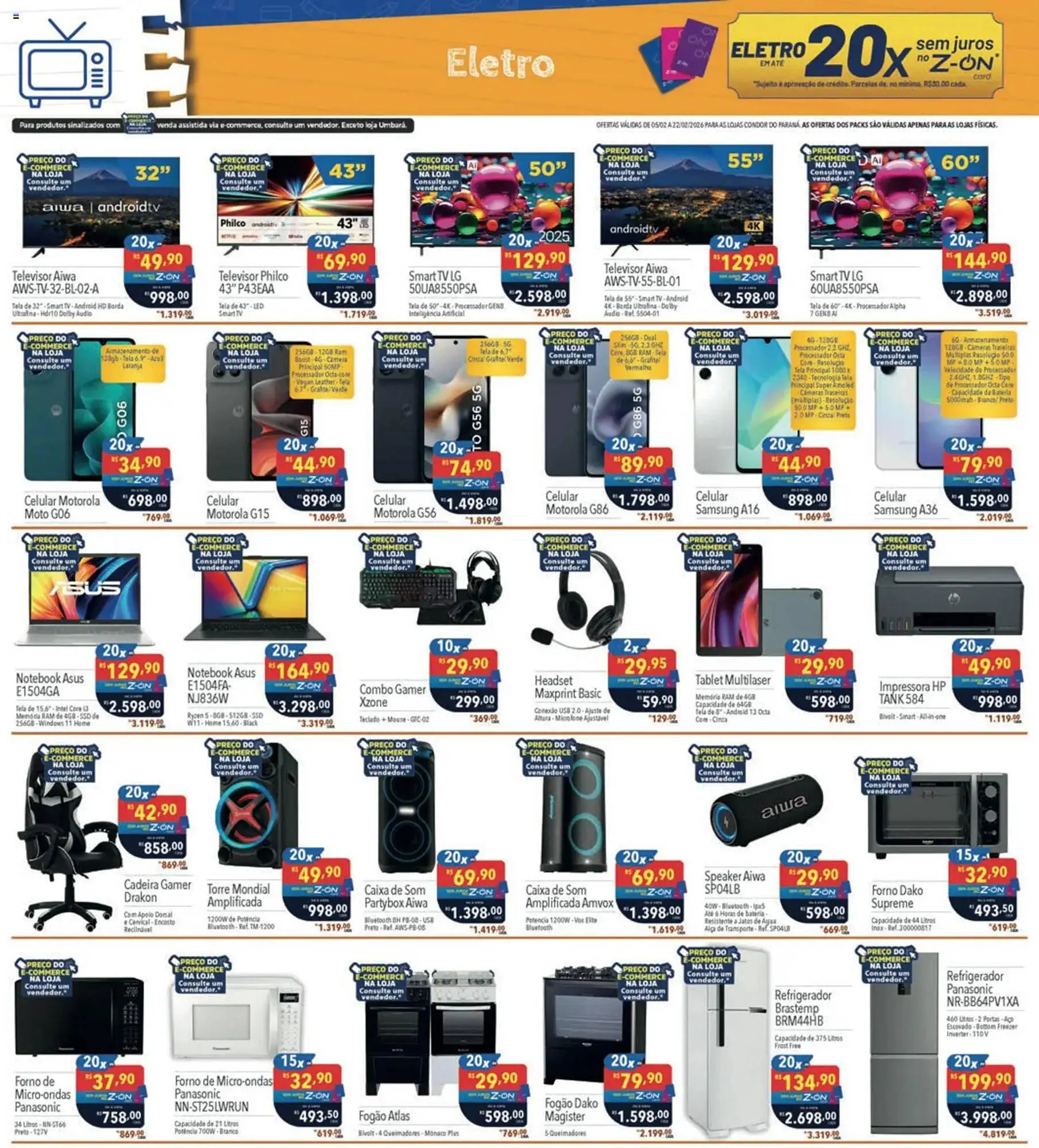 Encarte de Catálogo Supermercados Condor 5 de fevereiro até 22 de fevereiro 2026 - Pagina 30