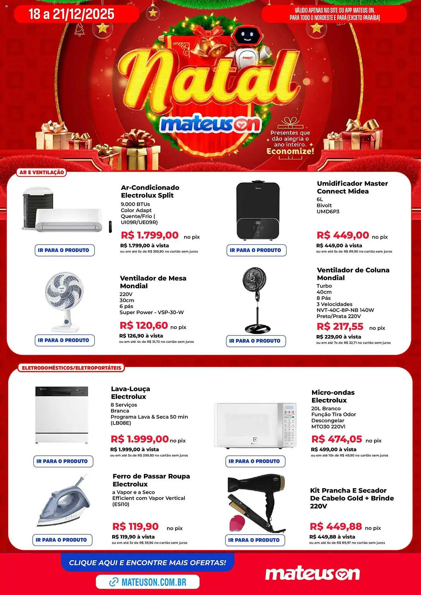 Encarte de Catálogo Supermercados Mateus 18 de dezembro até 21 de dezembro 2025 - Pagina 2