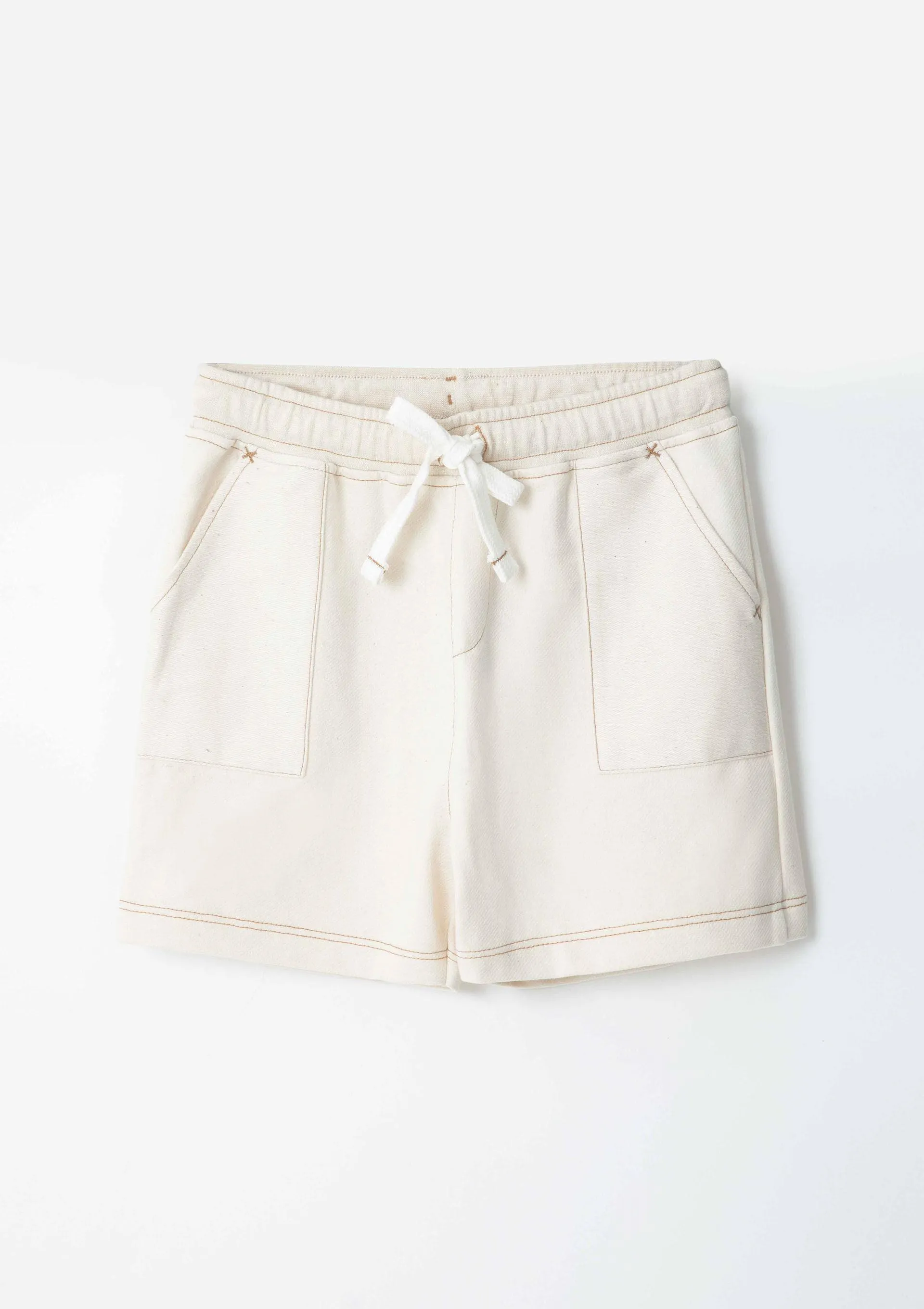 Shorts Infantil Menino Toddler Em Moletinho - Off White
