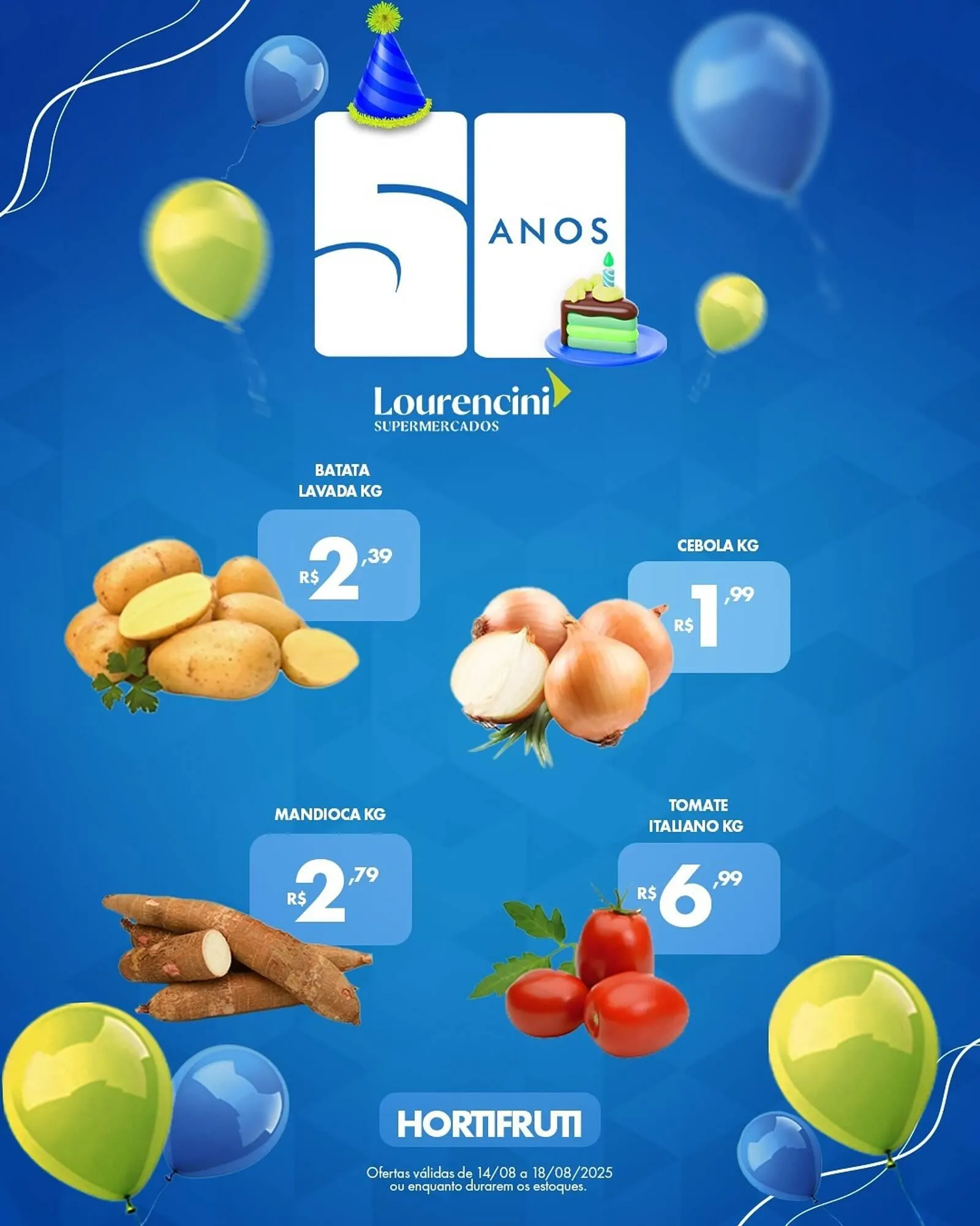 Encarte de Catálogo Lourencini Supermercados 14 de agosto até 18 de agosto 2025 - Pagina 2