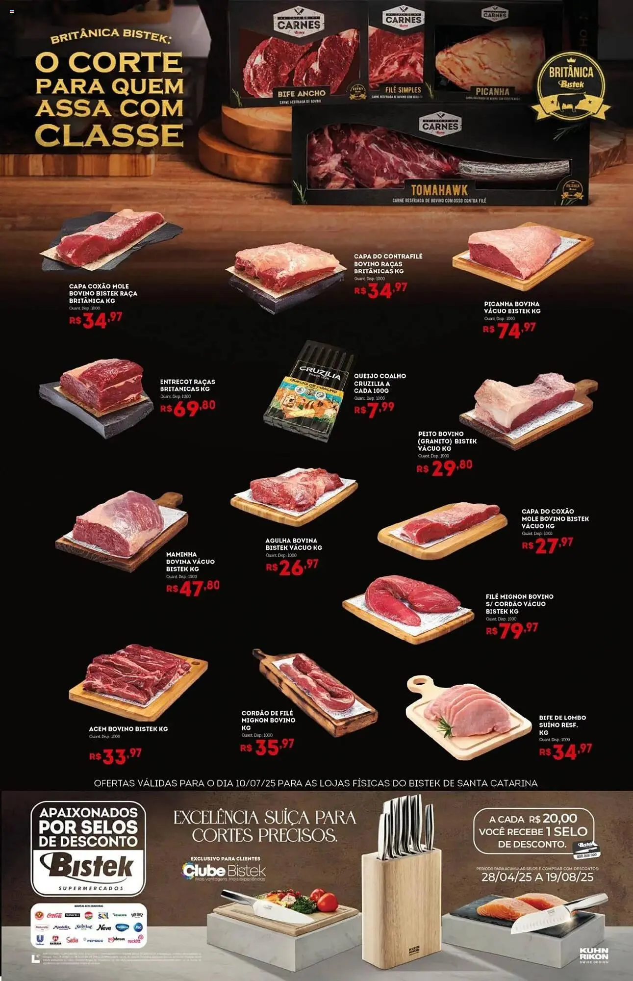 Encarte de Catálogo Bistek Supermercados 10 de julho até 11 de julho 2025 - Pagina 1