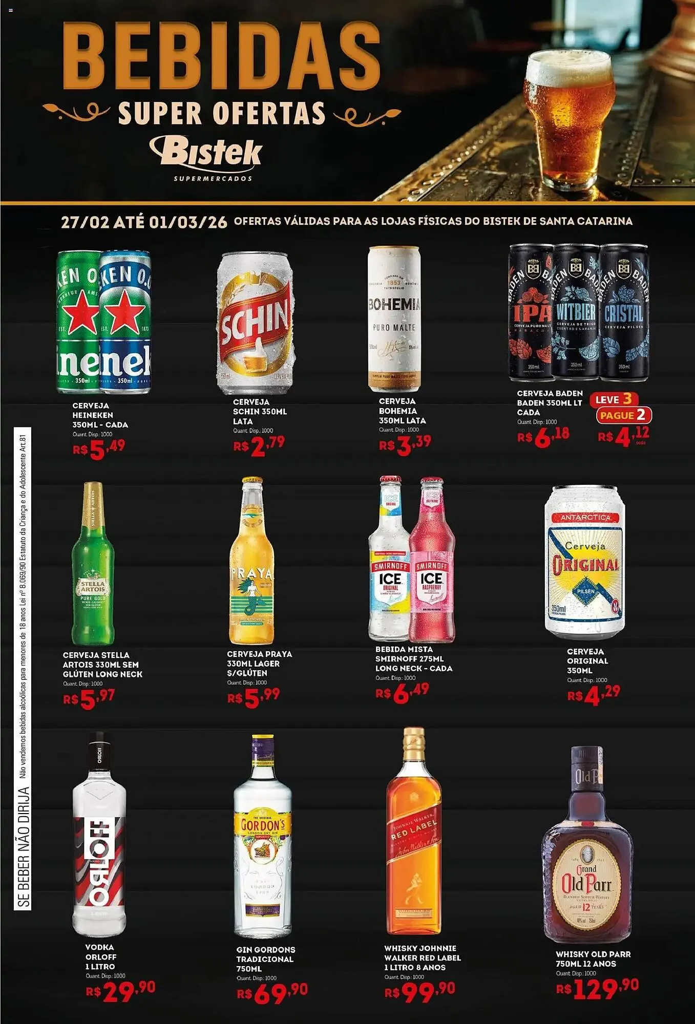 Encarte de Encarte Bistek Supermercados 27 de fevereiro até 2 de março 2026 - Pagina 1