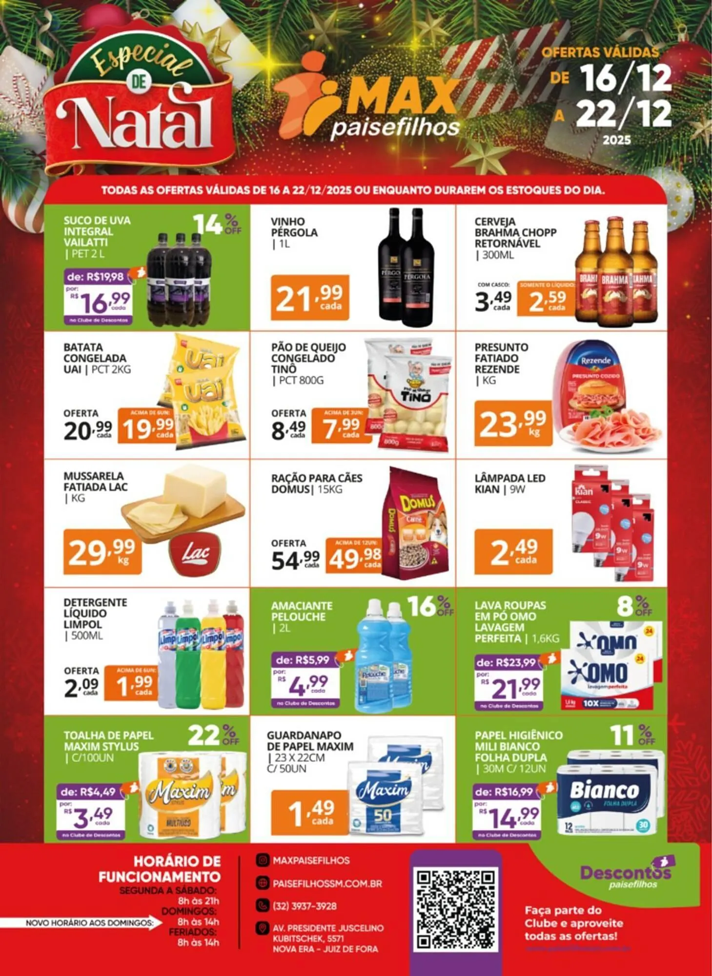 Encarte de Catálogo Pais e Filhos Supermercados 16 de dezembro até 22 de dezembro 2025 - Pagina 2