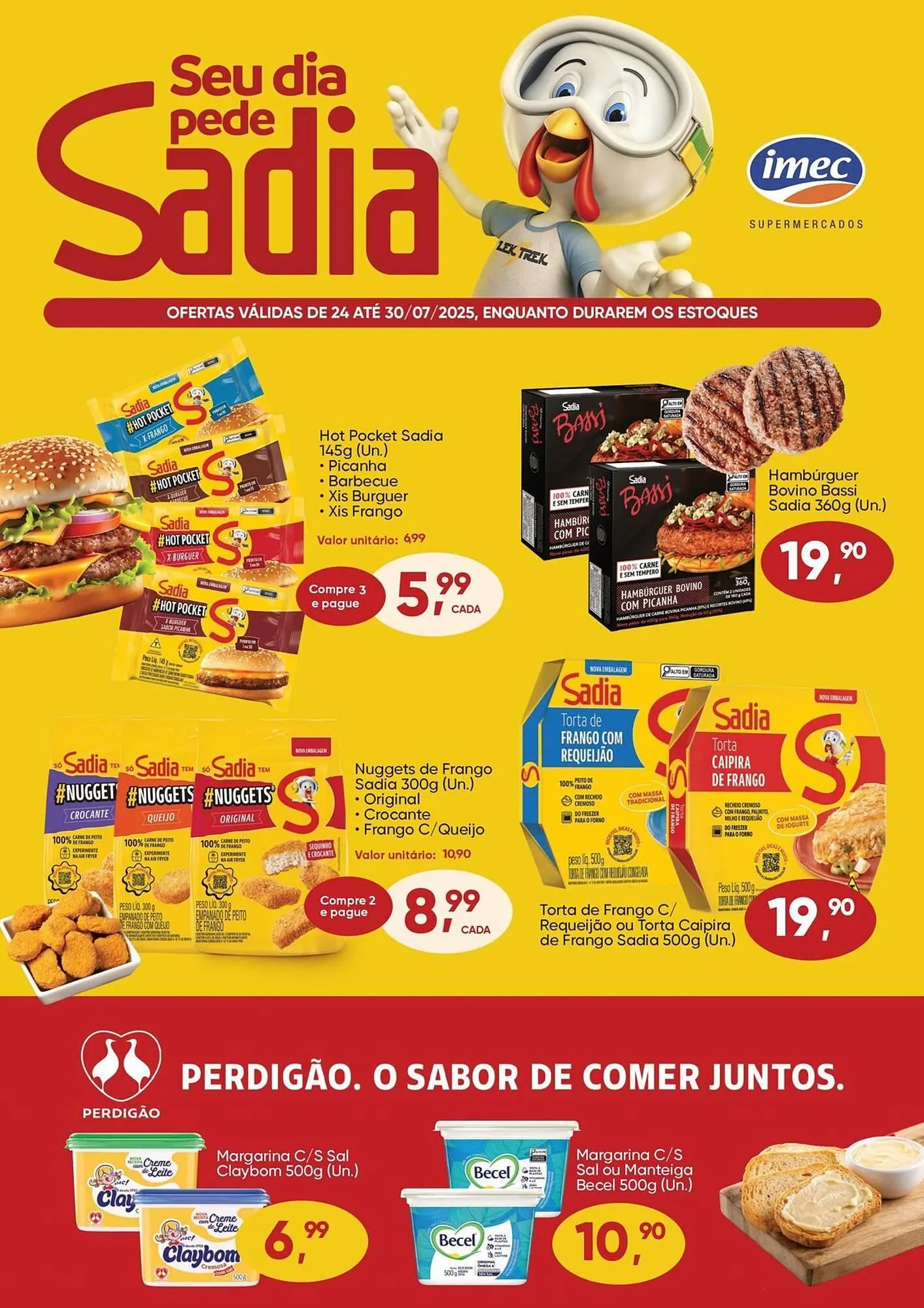 Encarte de Catálogo Imec Supermercados 24 de julho até 30 de julho 2025 - Pagina 1