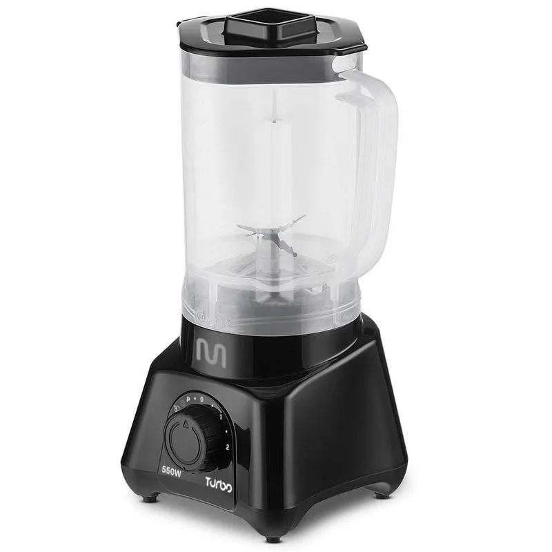 Liquidificador Turbo Preto 550w-127v Multi Home - LQ551