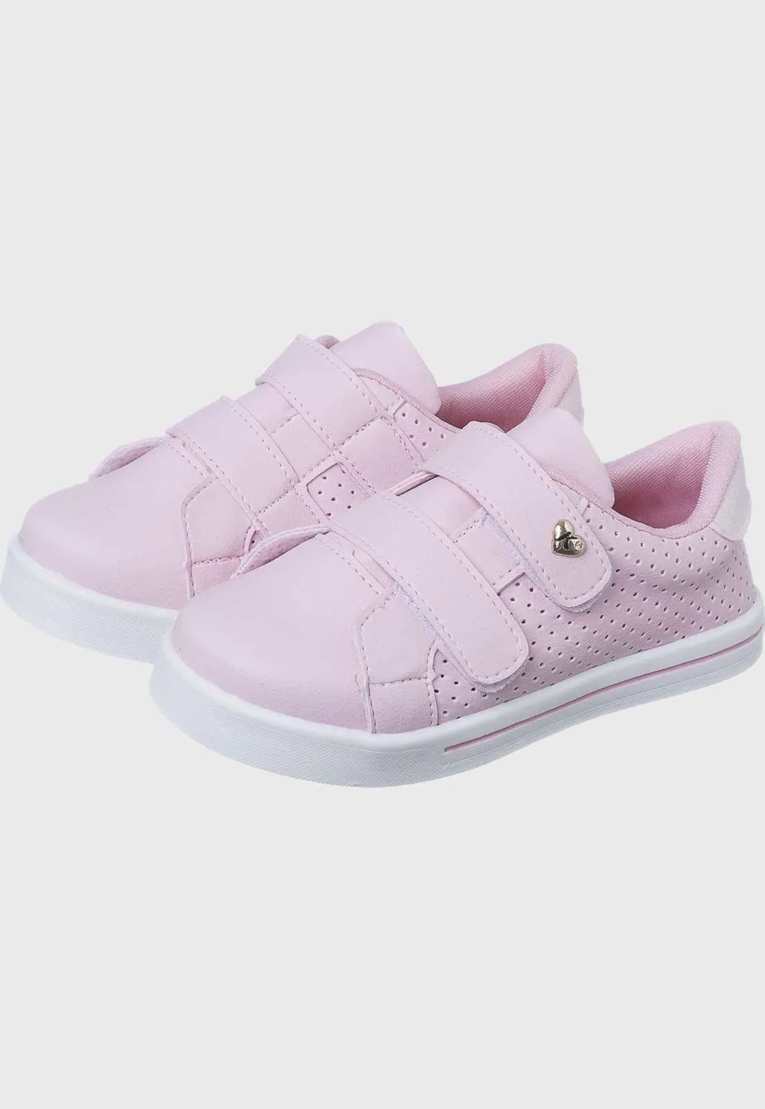 Tenis Infantil Feminino Escolar Casual Rosa Kidstep
