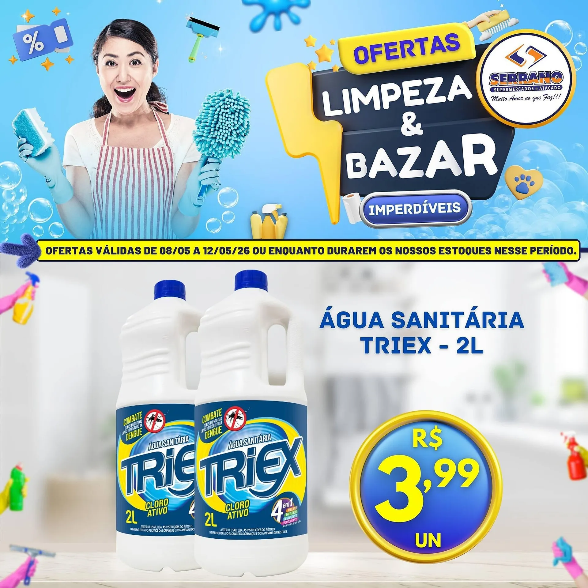 Encarte de Catálogo Serrano Supermercado 8 de maio até 12 de maio 2026 - Pagina 4