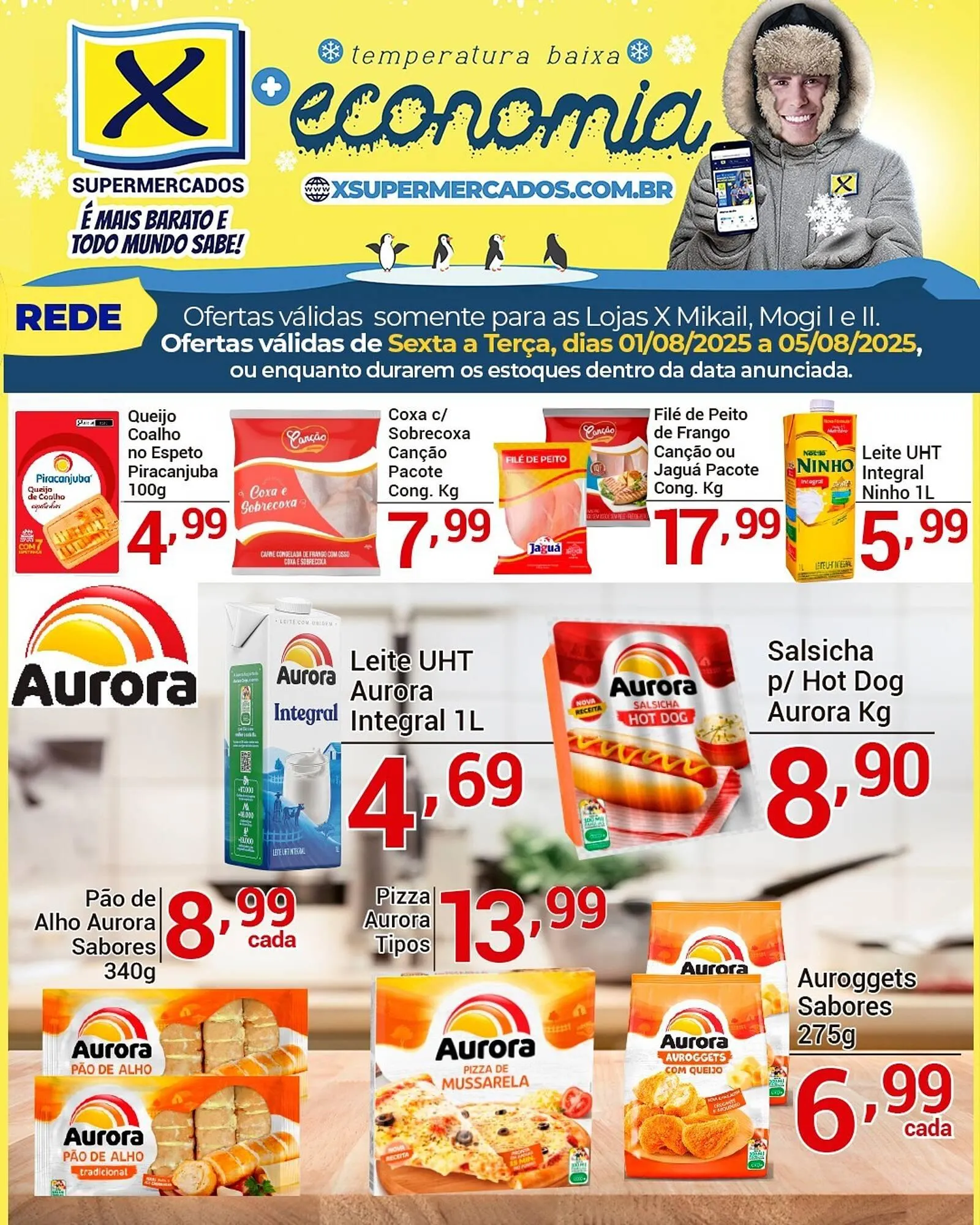 Encarte de Catálogo X Supermercados 1 de agosto até 5 de agosto 2025 - Pagina 2