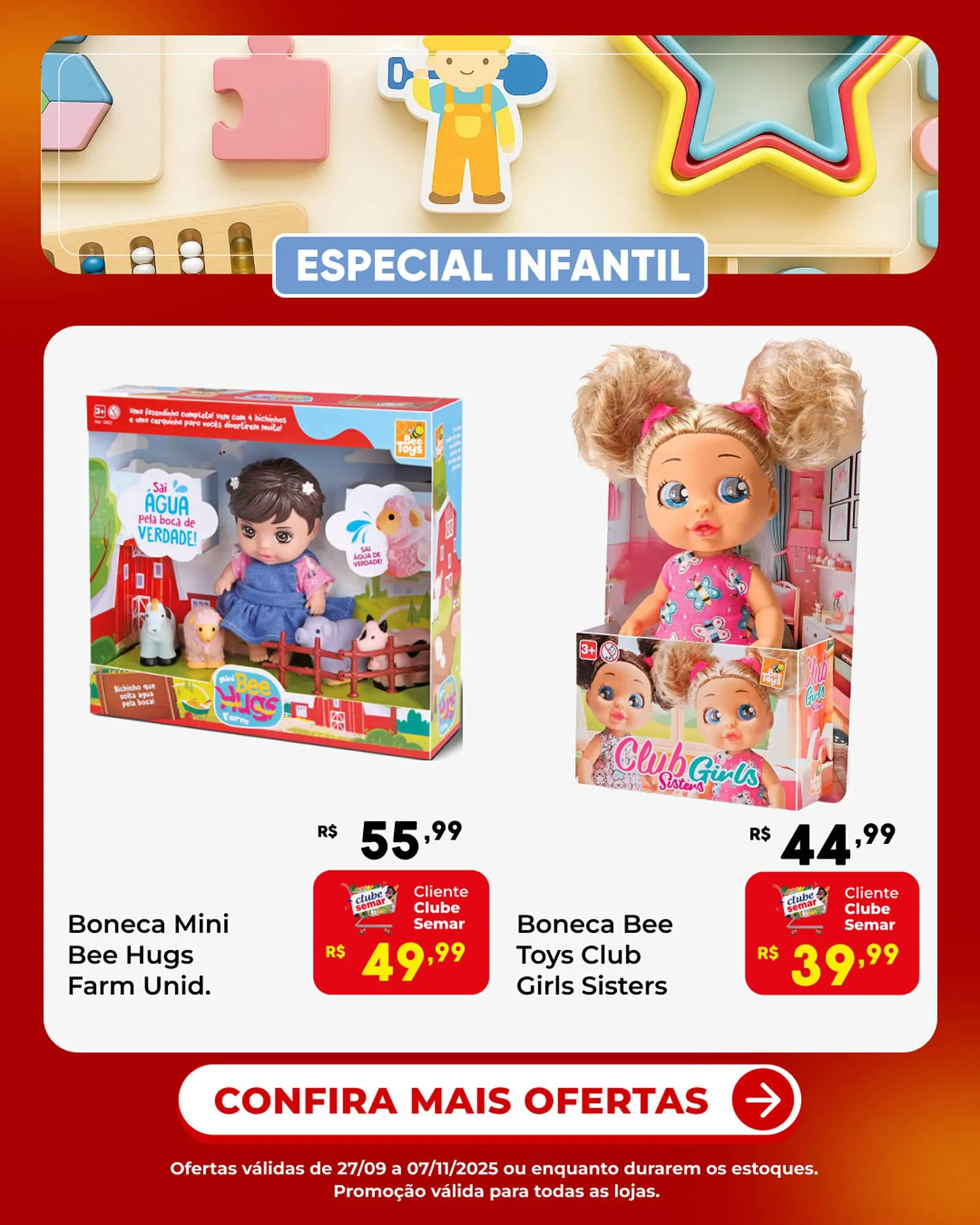 Encarte de Folheto Semar Supermercado 8 de outubro até 8 de novembro 2025 - Pagina 1