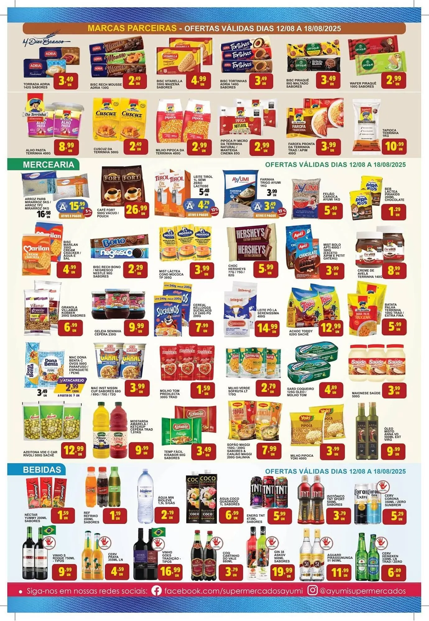 Encarte de Catálogo Ayumi Supermercados 12 de agosto até 17 de agosto 2025 - Pagina 3
