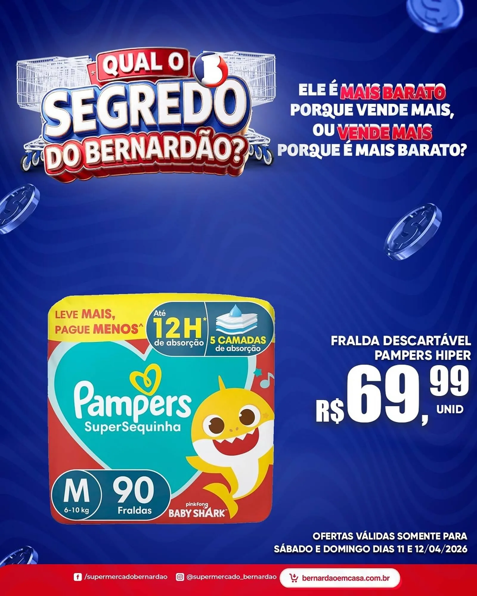 Encarte de Catálogo Supermercado Bernardão 11 de abril até 12 de abril 2026 - Pagina 3