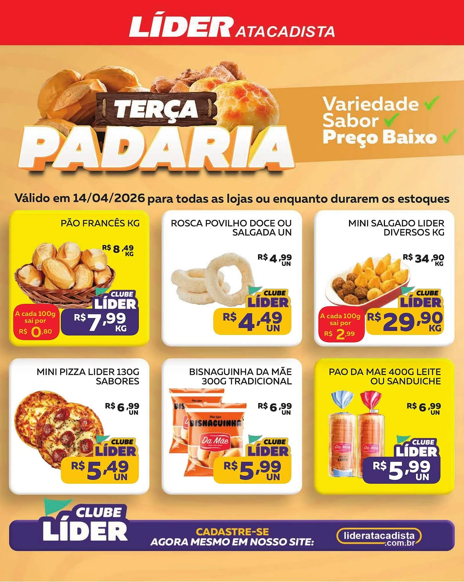 Encarte de Encarte Lider Atacadista 13 de abril até 14 de abril 2026 - Pagina 1