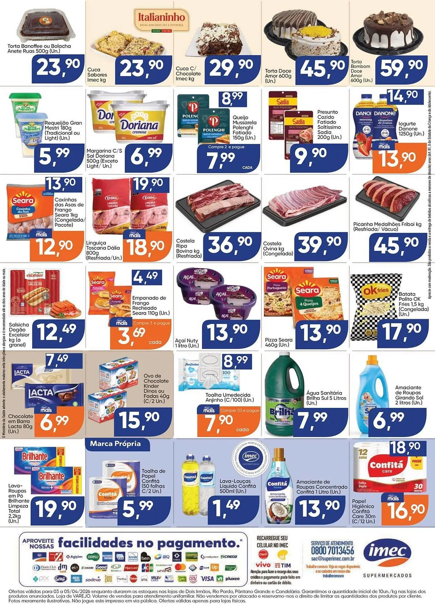 Encarte de Catálogo Imec Supermercados 3 de abril até 5 de abril 2026 - Pagina 2