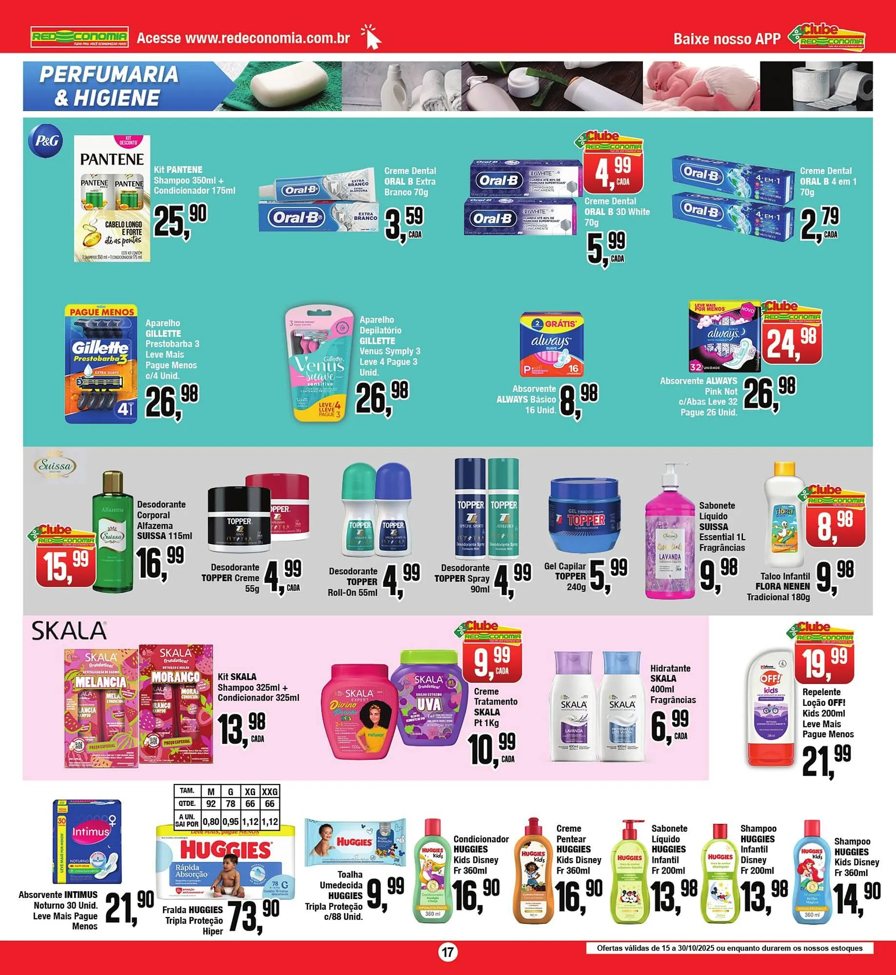 Encarte de Encarte Rede Economia 15 de outubro até 30 de outubro 2025 - Pagina 17