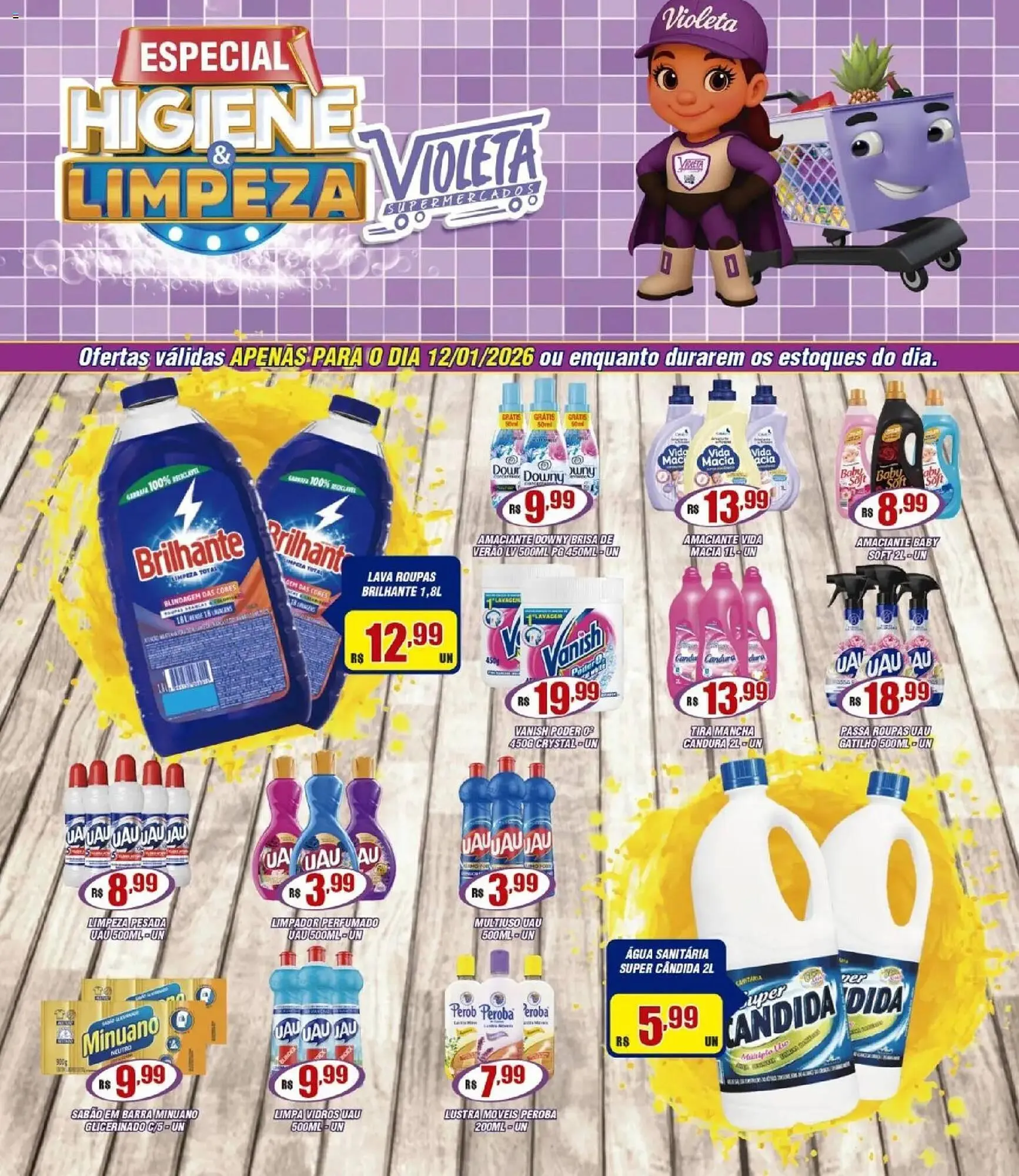 Encarte de Catálogo Violeta Supermercados 12 de janeiro até 12 de janeiro 2026 - Pagina 1