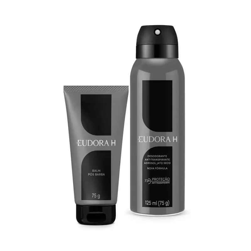 Combo Eudora H: Gel pós Barba 75g + Desodorante Antitranspirante Aerossol 125ml