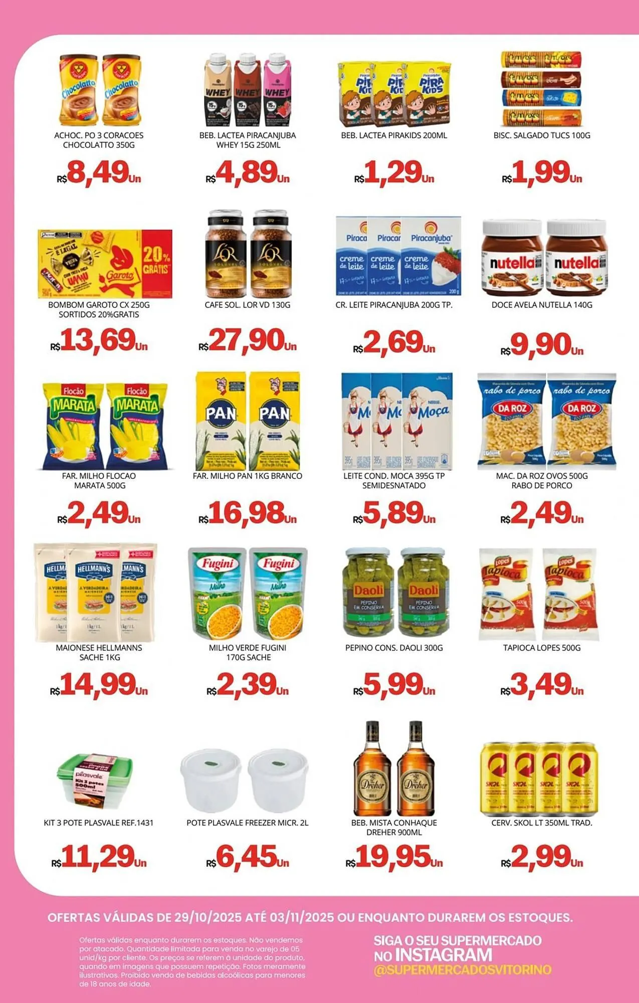 Encarte de Catálogo Supermercado Vitorino 29 de outubro até 3 de novembro 2025 - Pagina 2