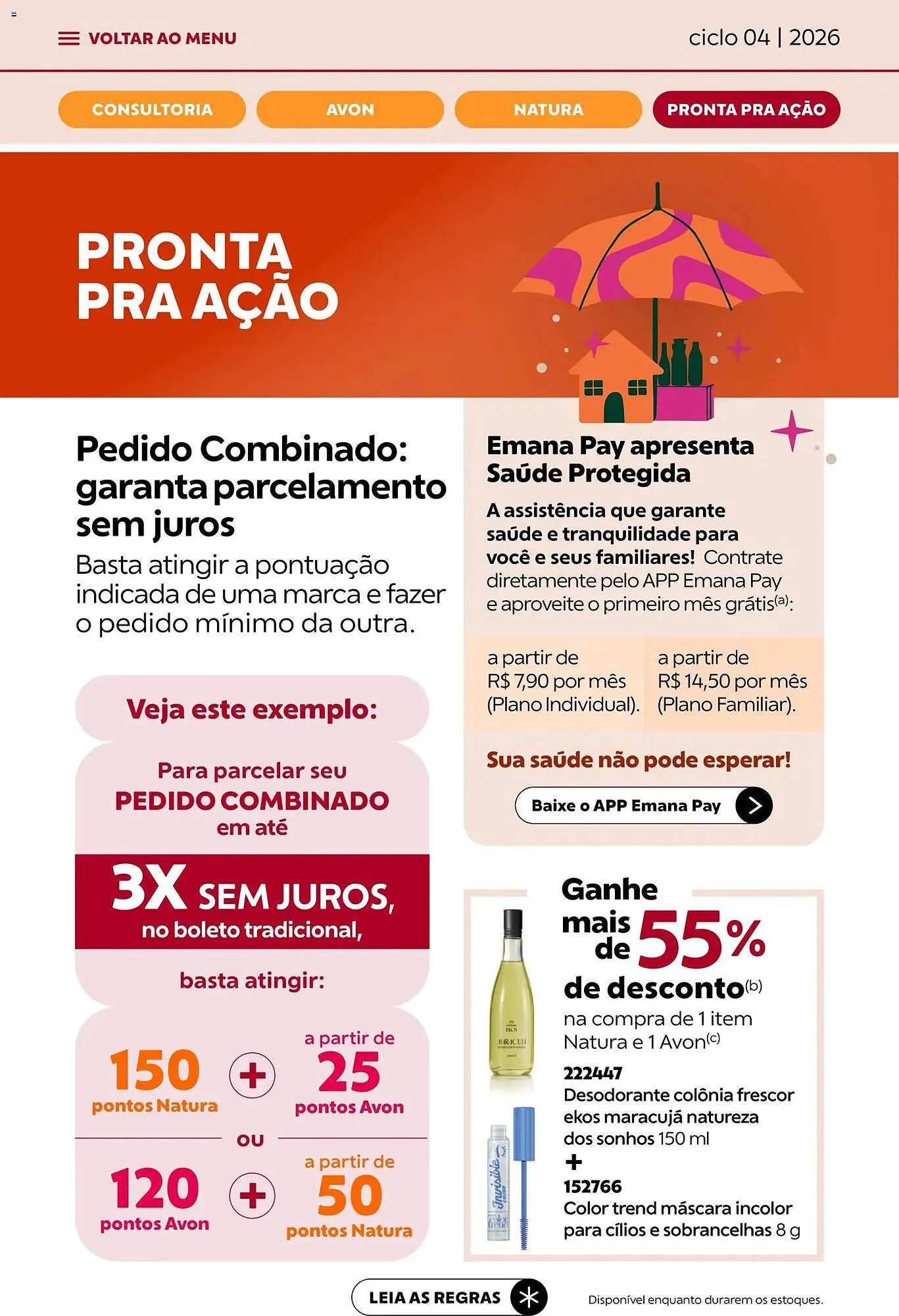 Encarte de Catálogo Avon 18 de fevereiro até 17 de março 2026 - Pagina 45