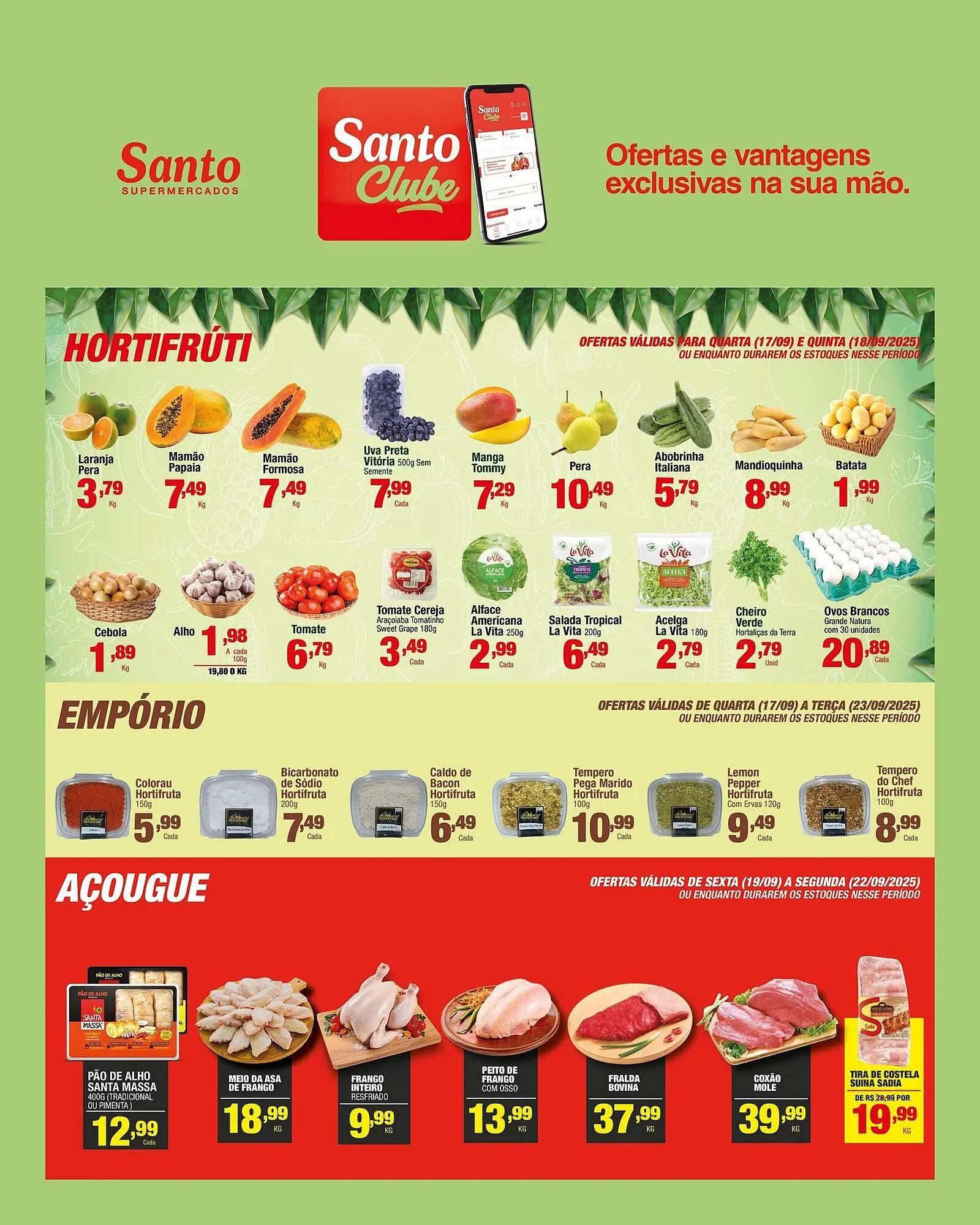 Encarte de Catálogo Santo Supermercados 17 de setembro até 19 de setembro 2025 - Pagina 4