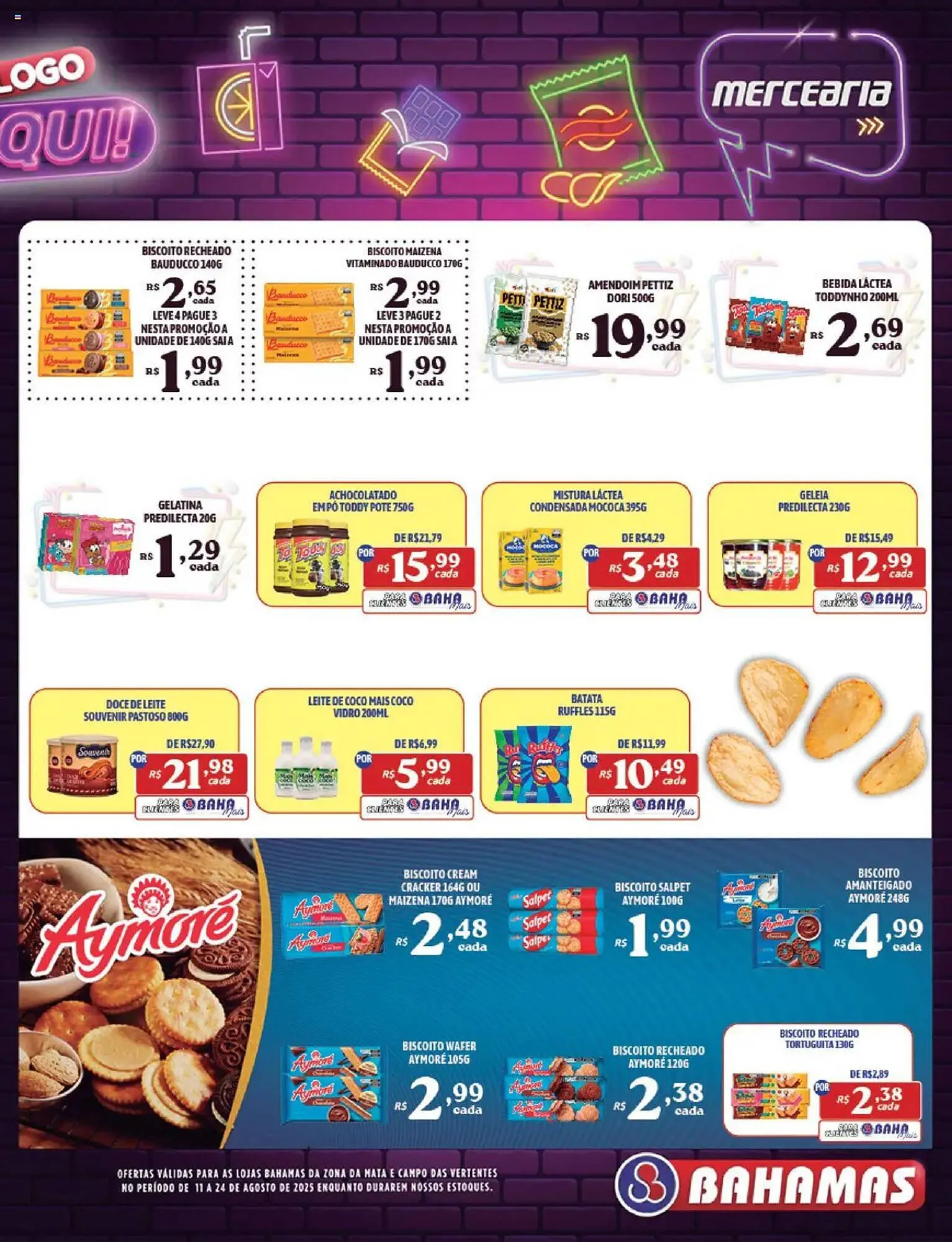 Encarte de Catálogo Bahamas Supermercados 11 de agosto até 25 de agosto 2025 - Pagina 3