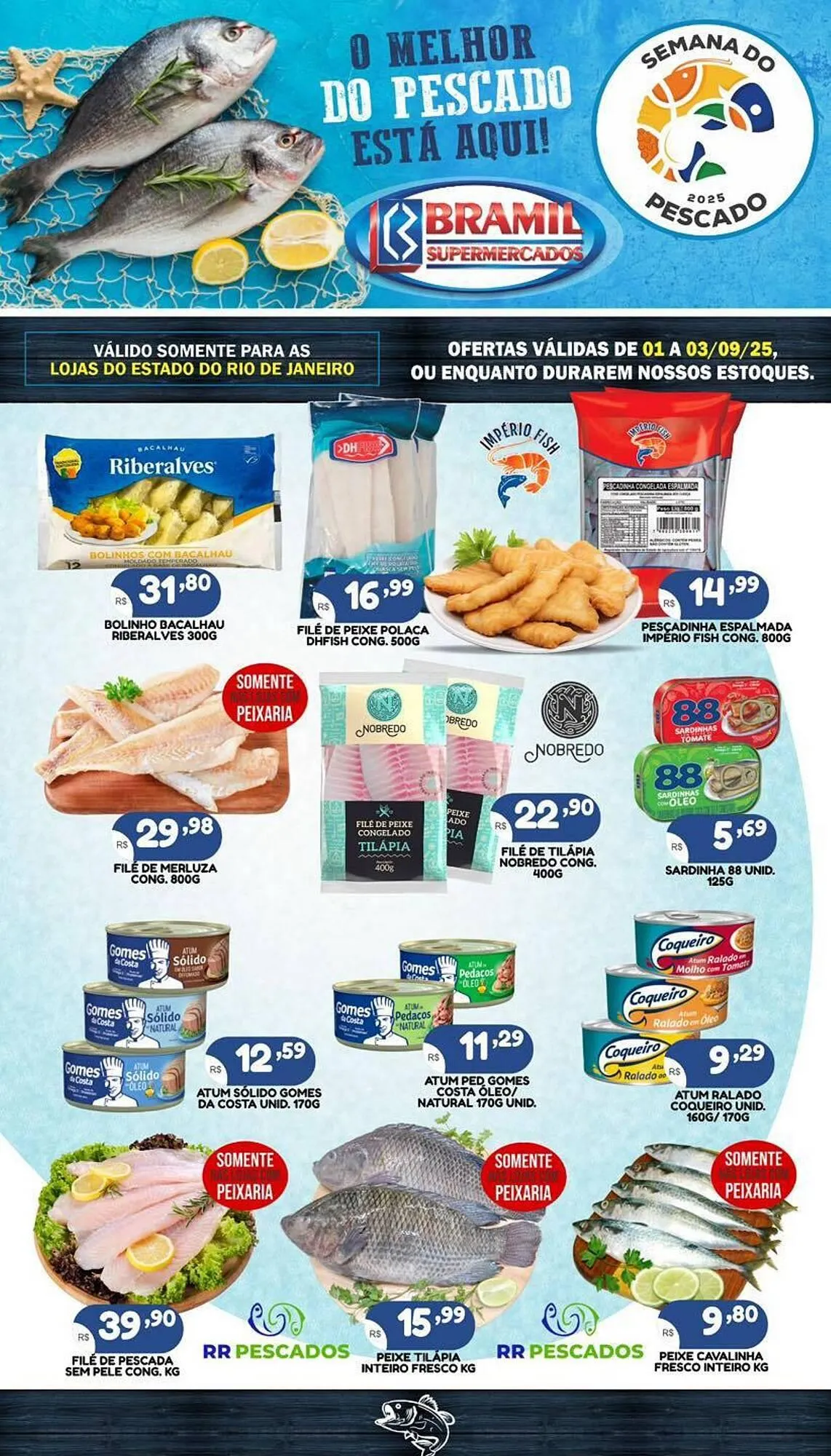 Encarte de encarte Bramil Supermercados 1 de setembro até 3 de setembro 2025 - Pagina 1