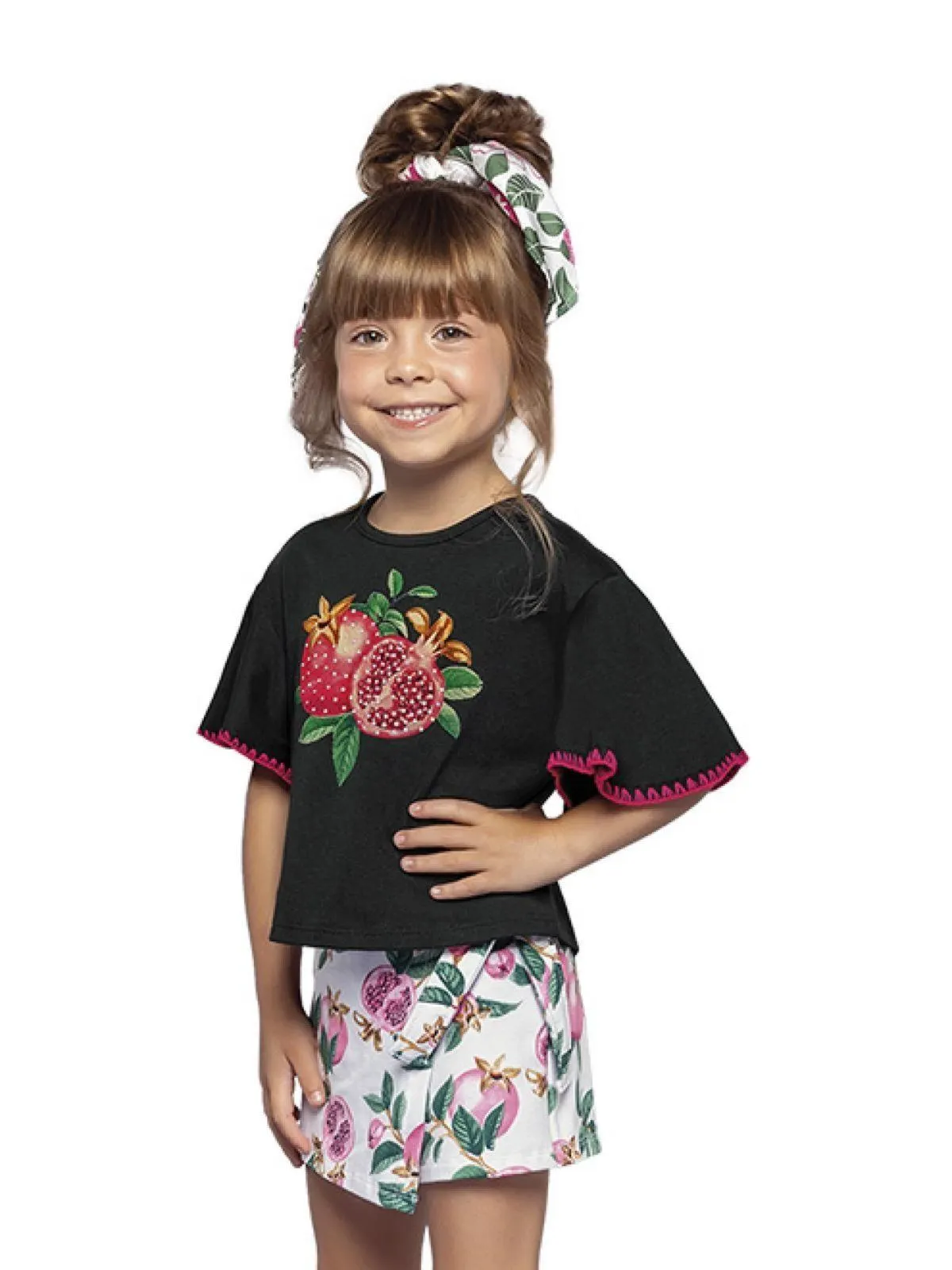 Conjunto Infantil Menina Nanai Preto