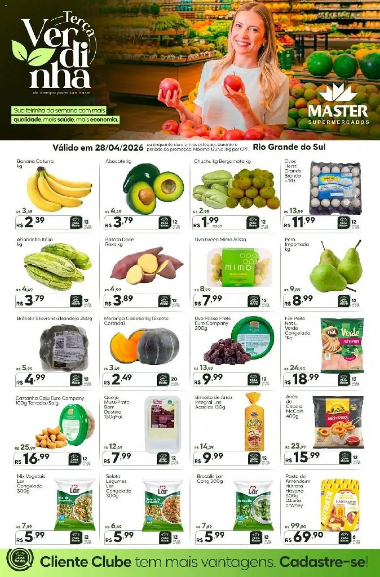 Encarte de Folheto Master Supermercados 28 de abril até 28 de abril 2026 - Pagina 1