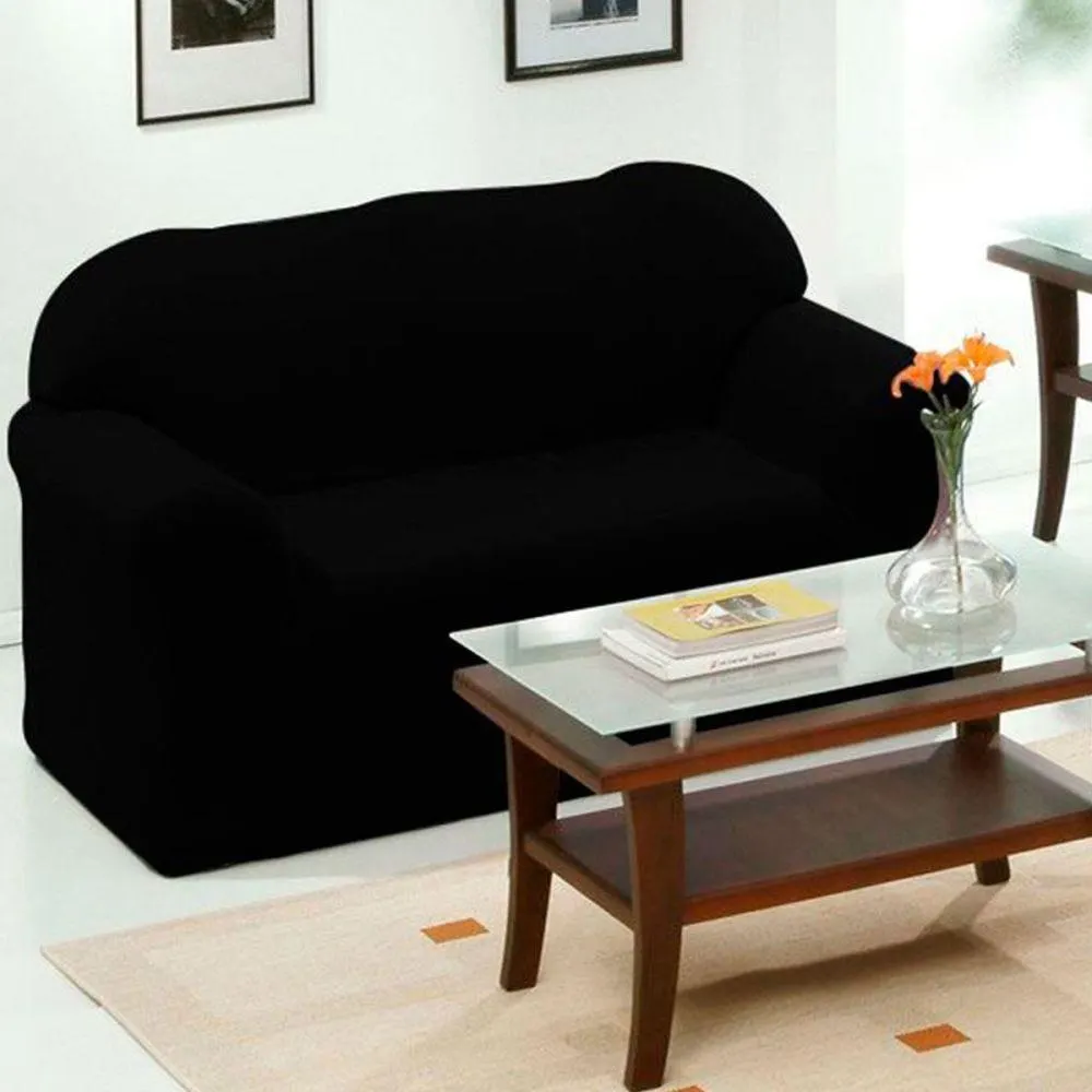 Capa Para Sofá Com 02 Lugares Paris - Preto