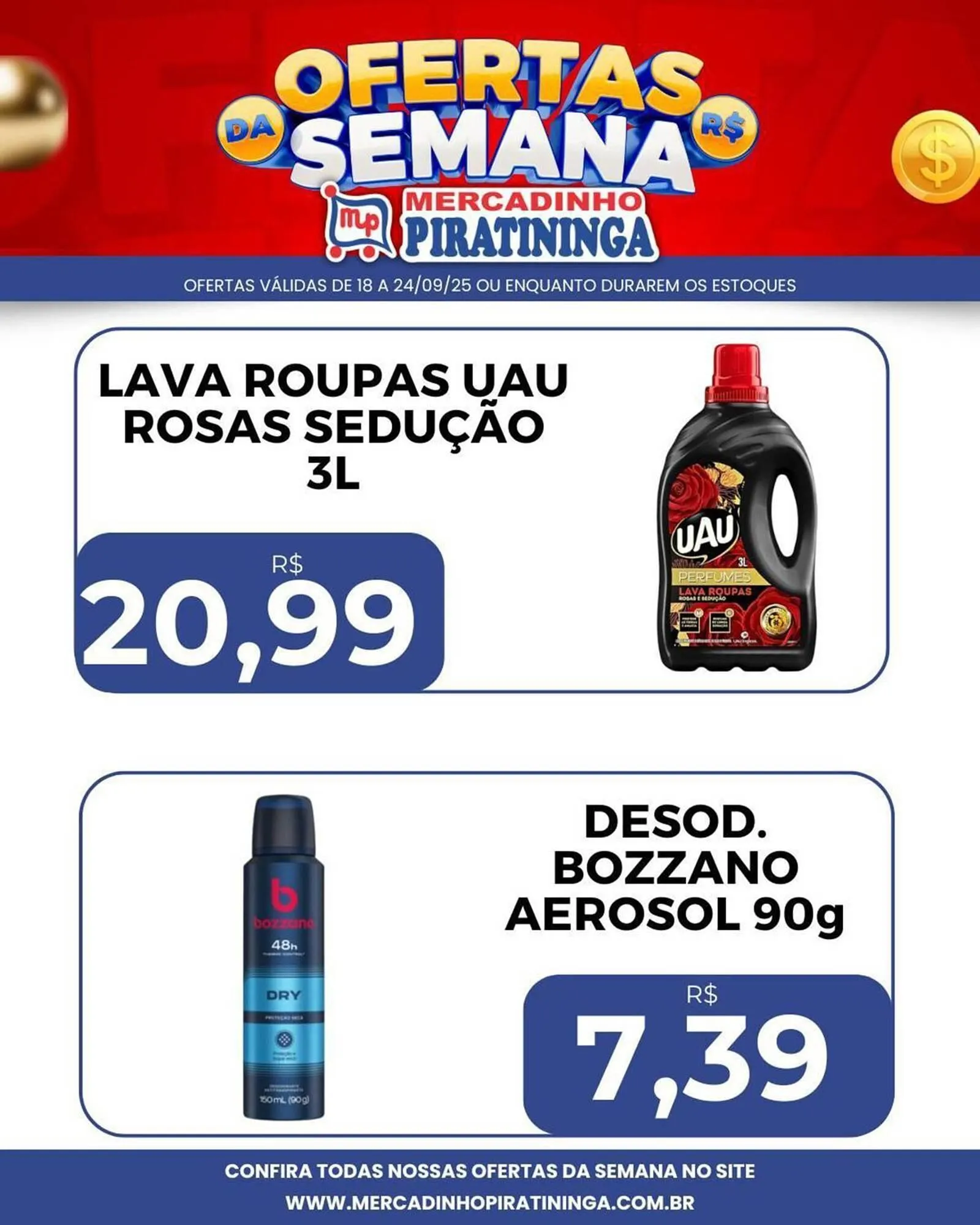 Encarte de Catálogo Mercadinho Piratininga 19 de setembro até 24 de setembro 2025 - Pagina 2