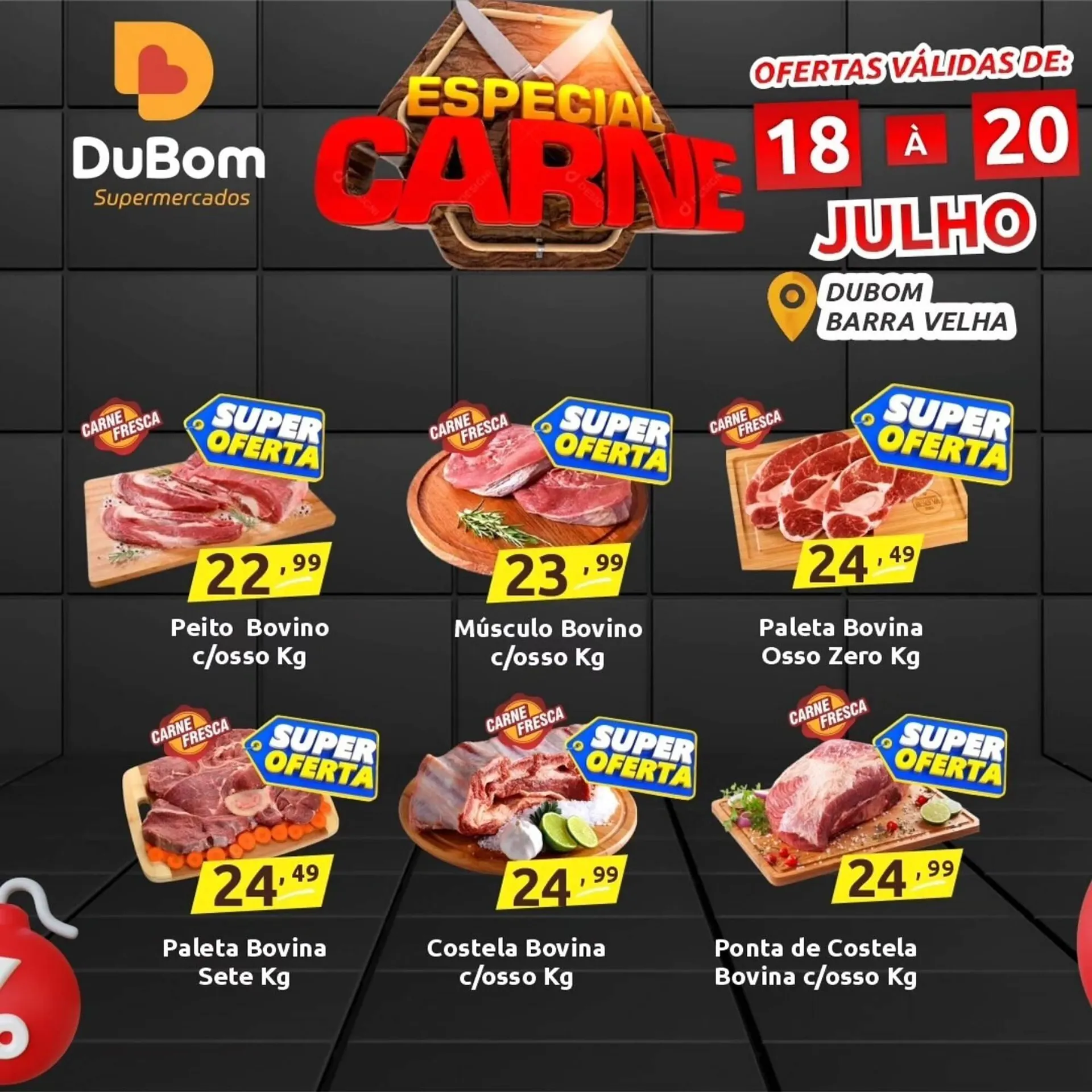 Encarte de Catálogo Dubom Supermercados 18 de julho até 20 de julho 2025 - Pagina 1