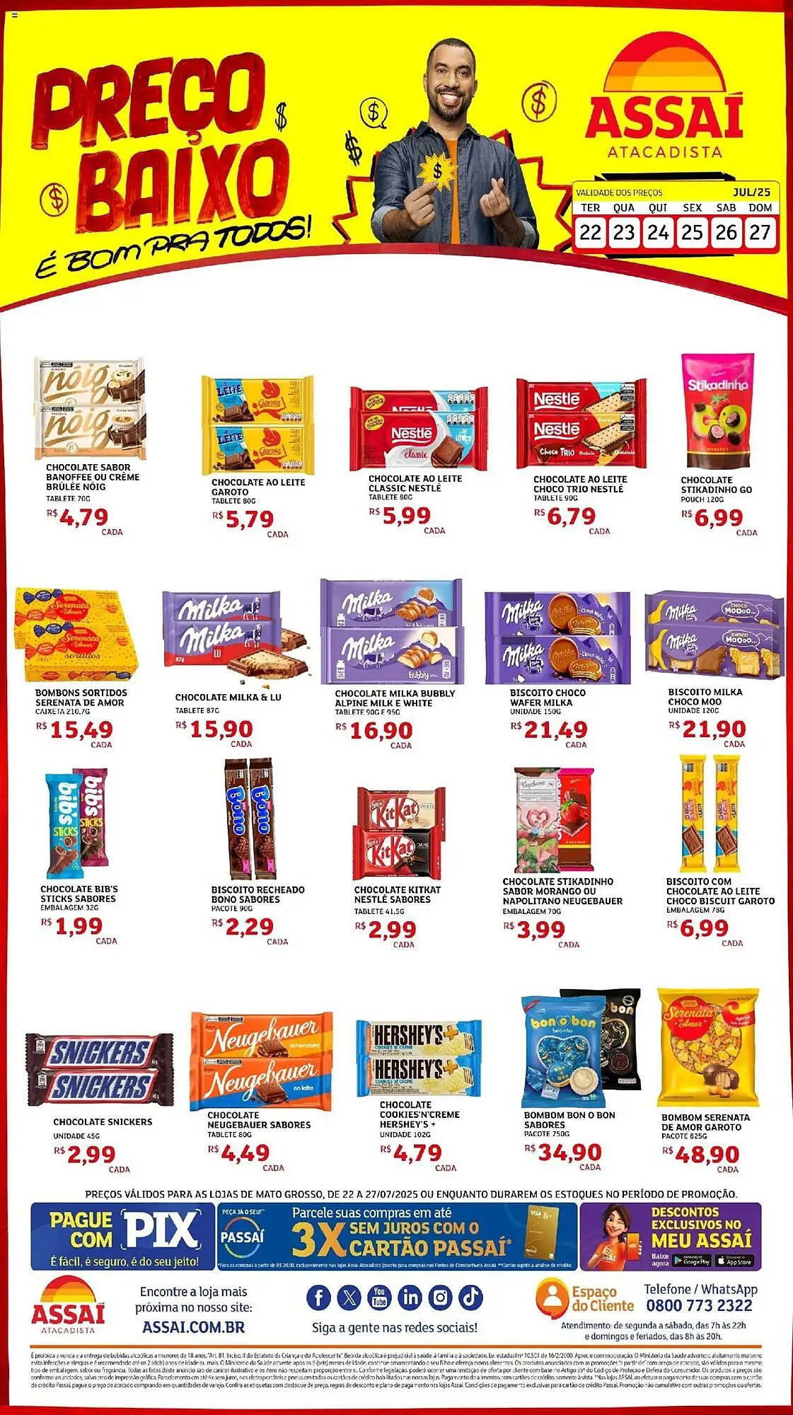 Encarte de Catálogo Assaí Atacadista 22 de julho até 27 de julho 2025 - Pagina 1
